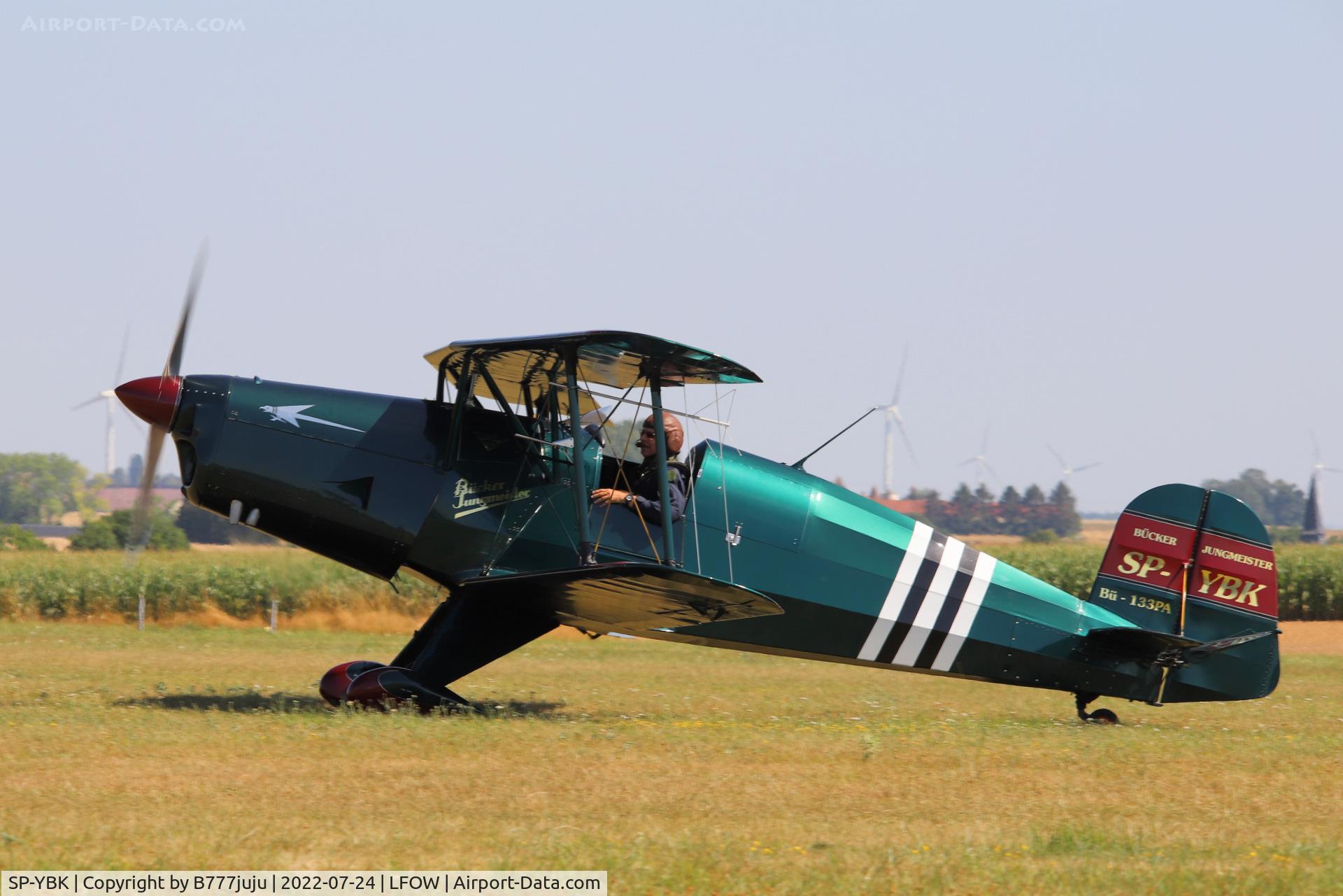 SP-YBK, Bucker Bu-133PA Jungmeister C/N T-131.201, at Saint-Quentin
