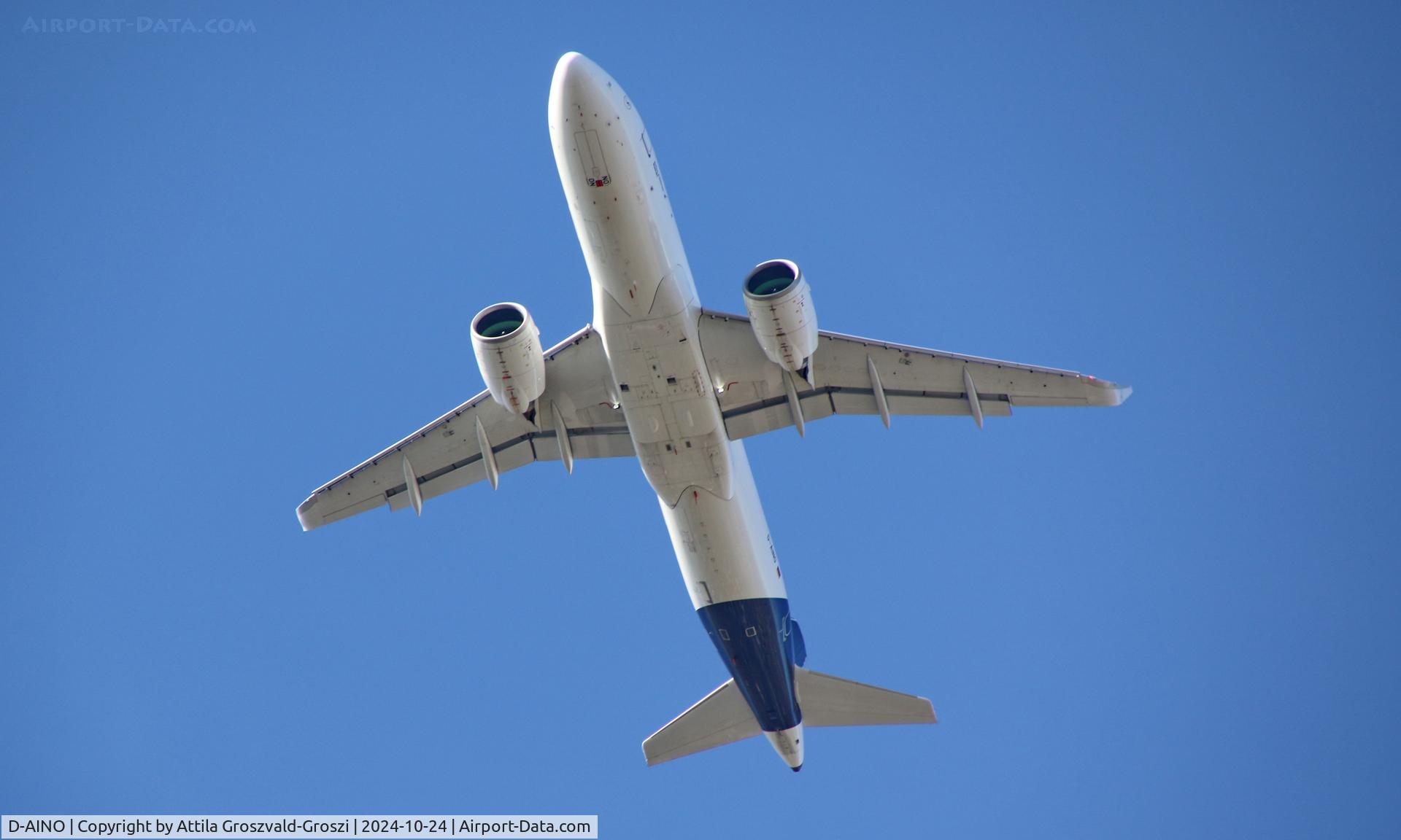D-AINO, 2018 Airbus A320-271N C/N 8559, In the airspace of Budapest, Hungary