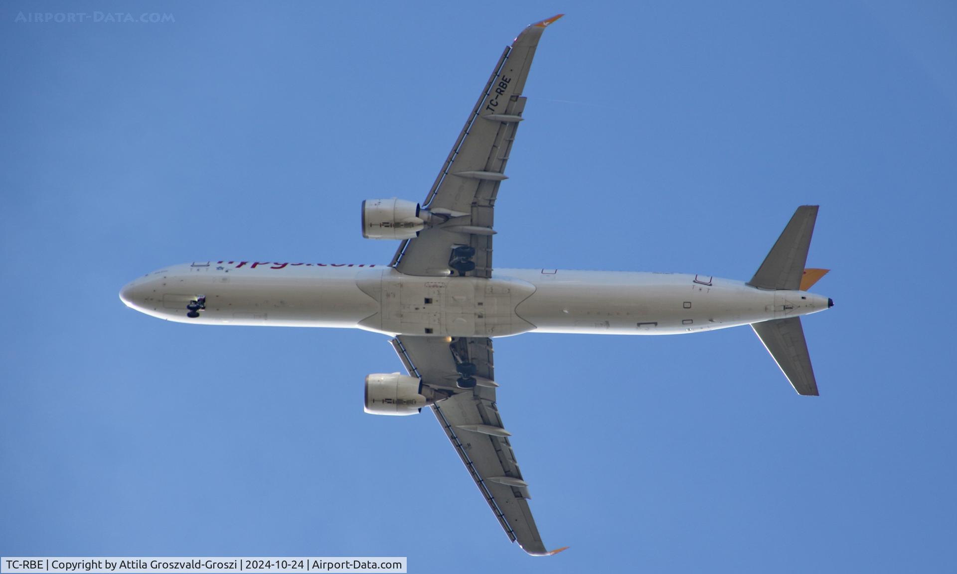 TC-RBE, Airbus A321-251NX C/N 9462, In the airspace of Budapest, Hungary