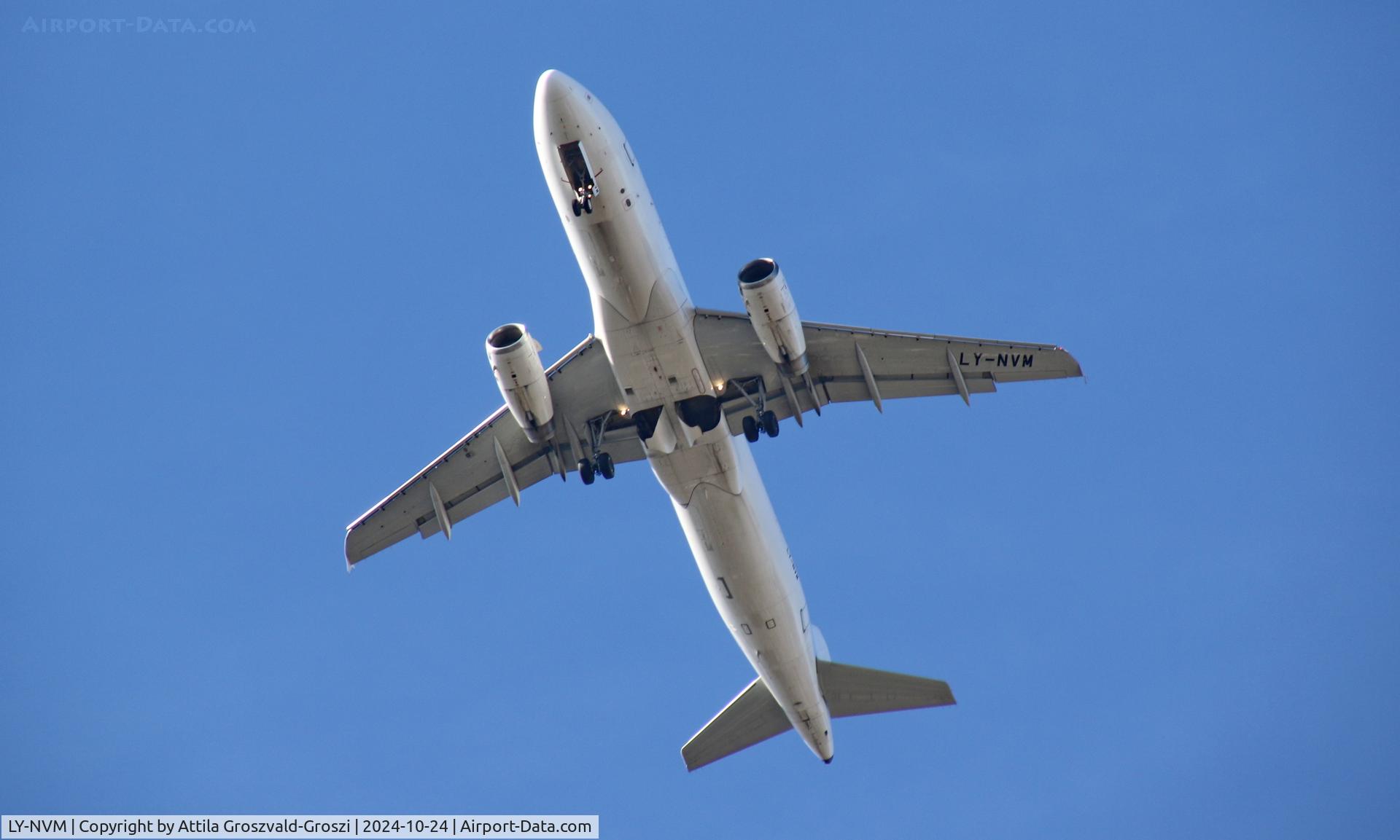 LY-NVM, 2011 Airbus A320-232 C/N 4628, In the airspace of Budapest, Hungary