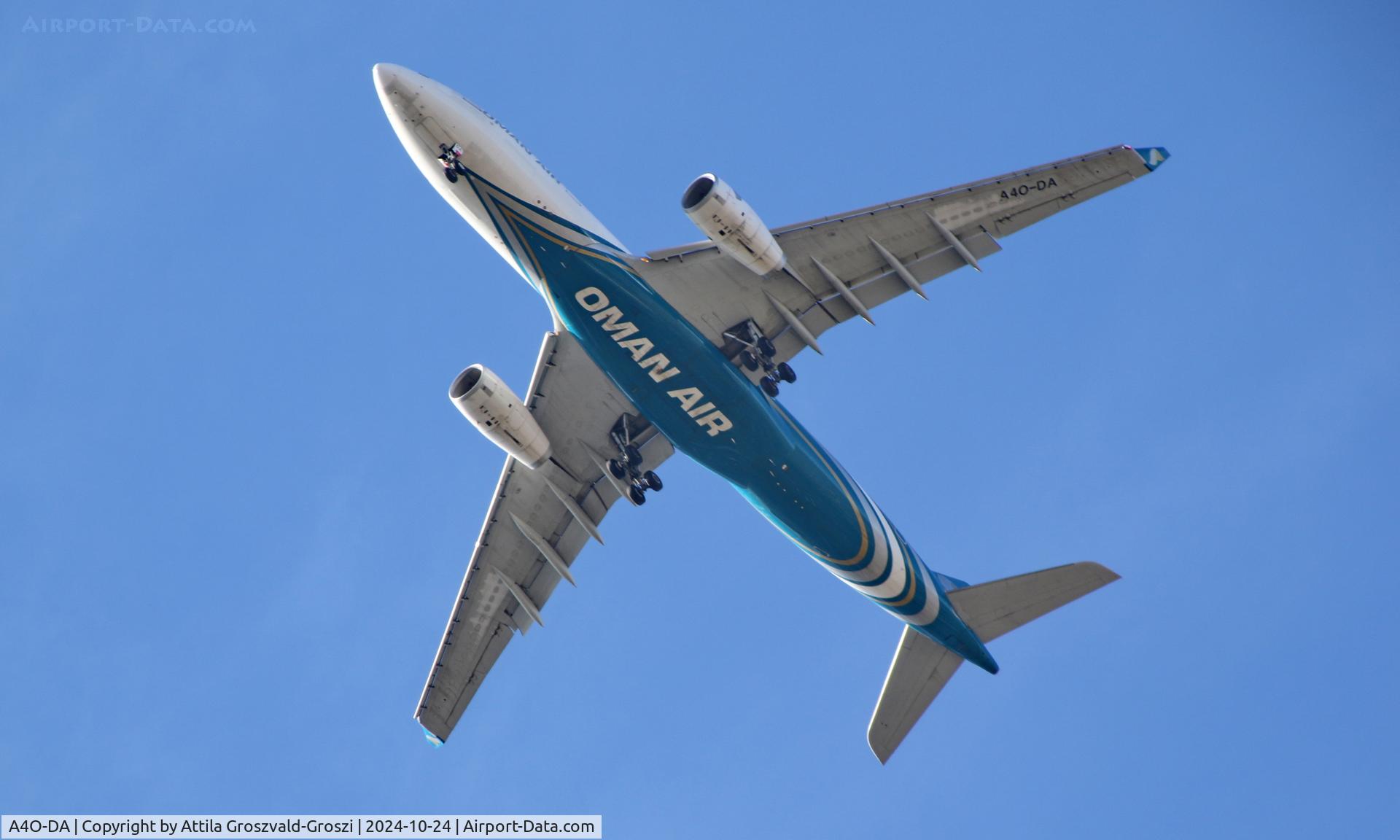 A4O-DA, 2009 Airbus A330-243 C/N 1038, In the airspace of Budapest, Hungary