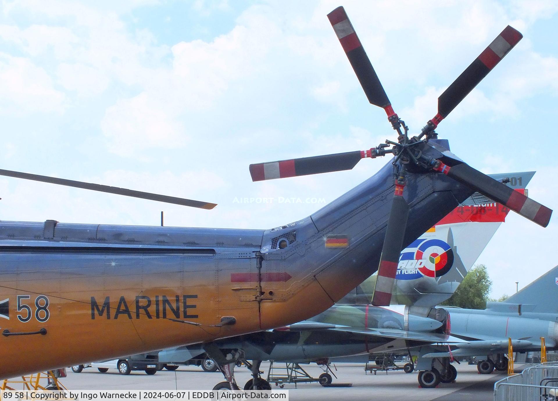 89 58, Westland Sea King Mk.41 C/N WA762/89, Westland Sea King Mk41 in 'Marineflieger Fly-Out' special colours at ILA 2024, Berlin
