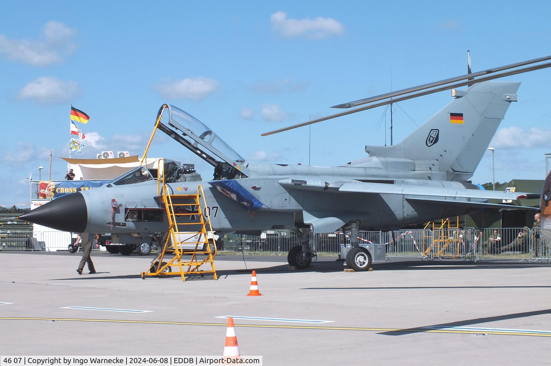 46 07, Panavia Tornado IDS(T) C/N 759/GT065/4307, Panavia Tornado IDS(T) of Luftwaffe (German Air Force) at ILA 2024, Berlin
