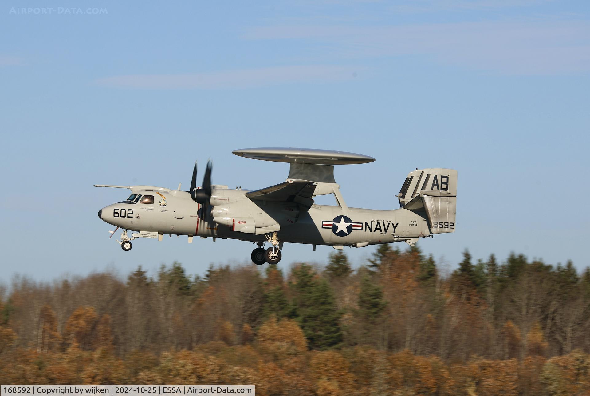 168592, 2006 Northrop Grumman E-2D Advanced Hawkeye C/N AA-11, Rwy 26