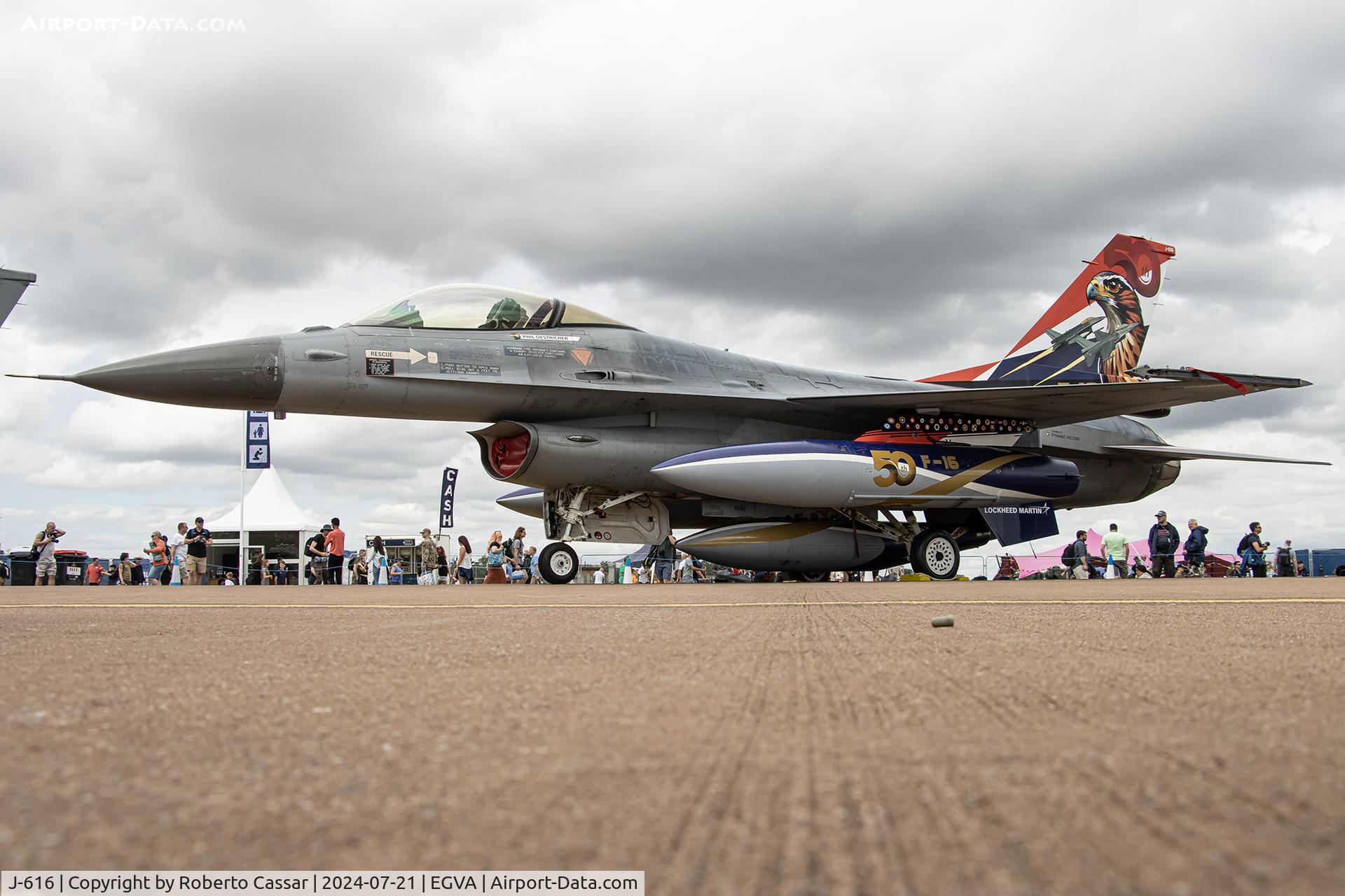 J-616, General Dynamics F-16A Fighting Falcon C/N 6D-48, RIAT 24