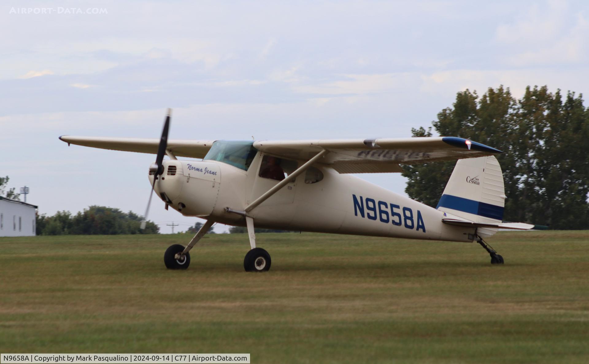N9658A, 1950 Cessna 140A C/N 15379, Cessna 140A