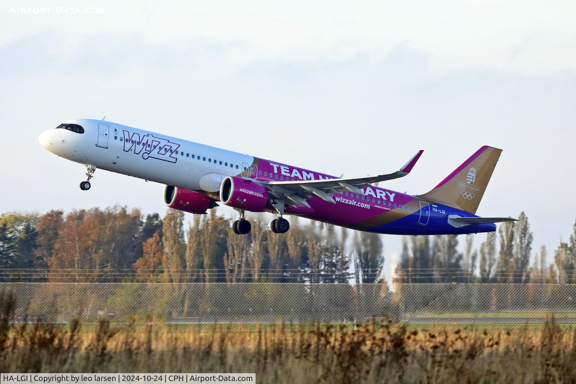 HA-LGI, 2024 Airbus A321-271NX C/N 11800, Copenhagen 24.10.2024