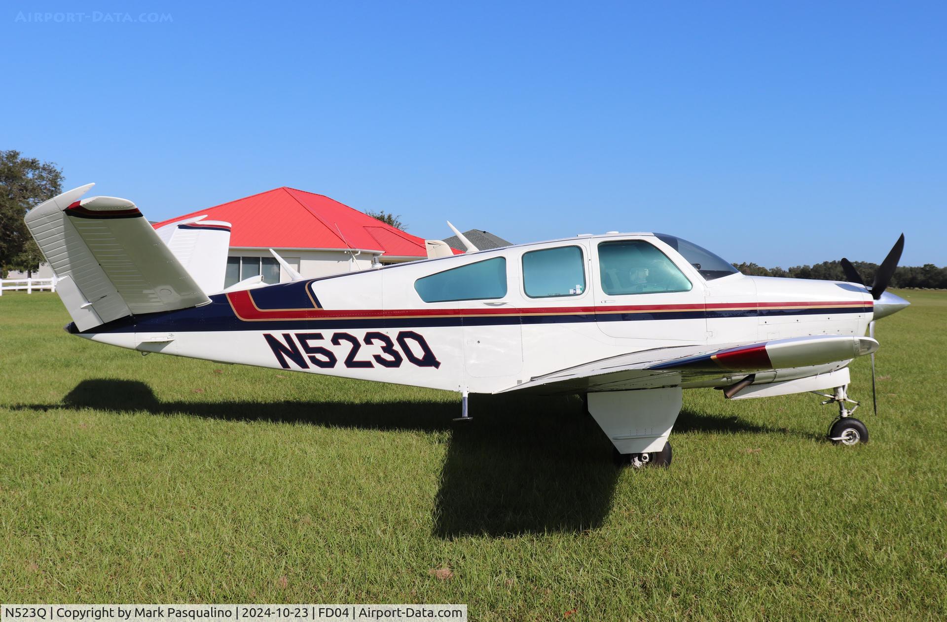 N523Q, 1967 Beech V35 Bonanza C/N D-8582, Beech V35