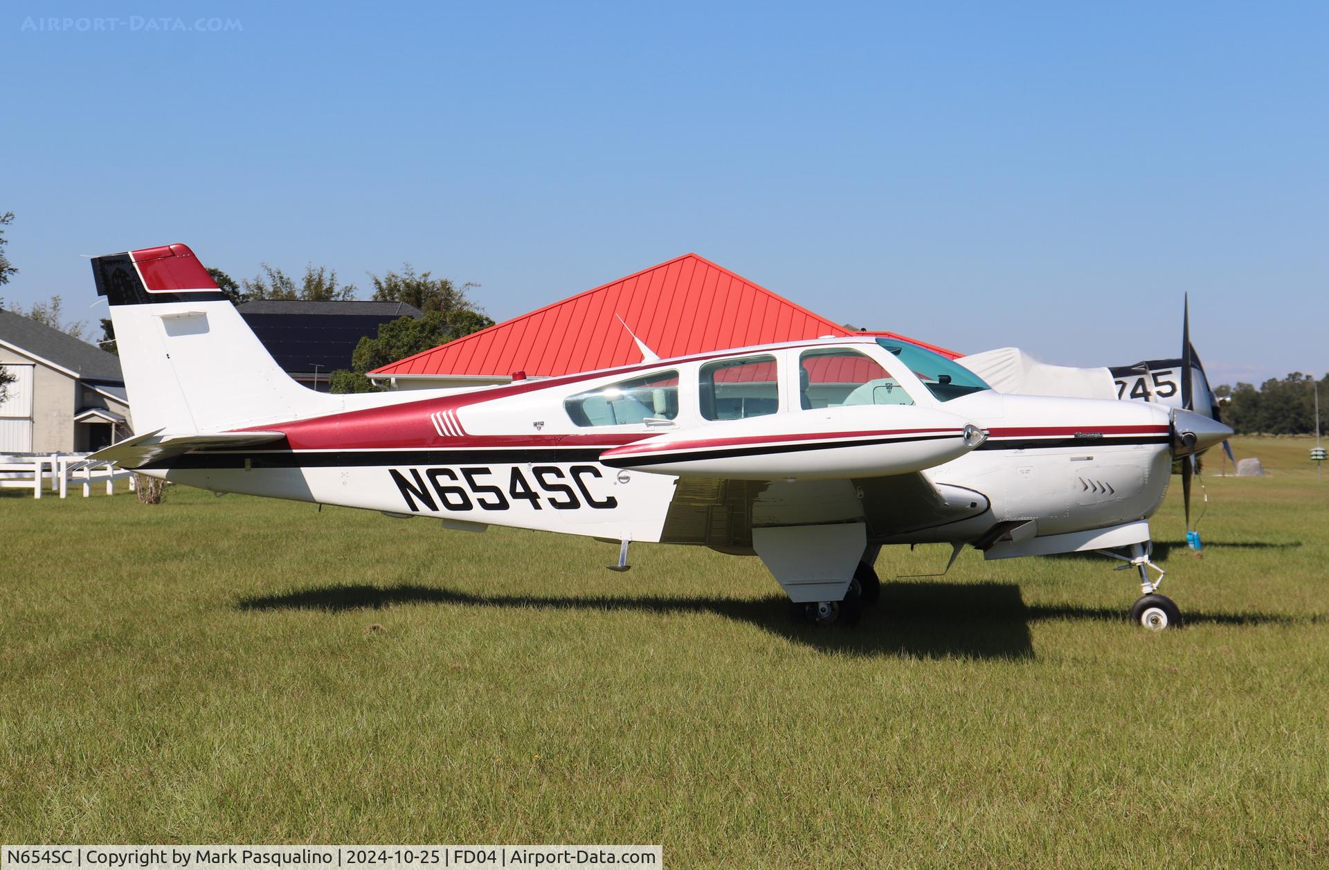 N654SC, 1988 Beech F33A Bonanza C/N CE-1257, Beech F33A