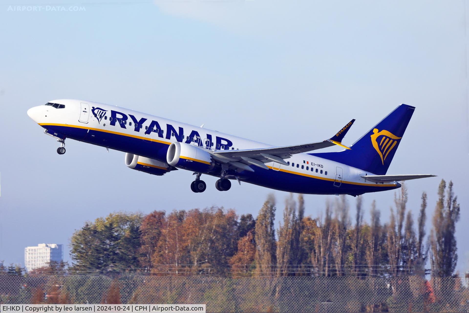 EI-IKD, 2024 Boeing B-7387-8 Max 200 C/N 67109, Copenhagen 24.10.2024