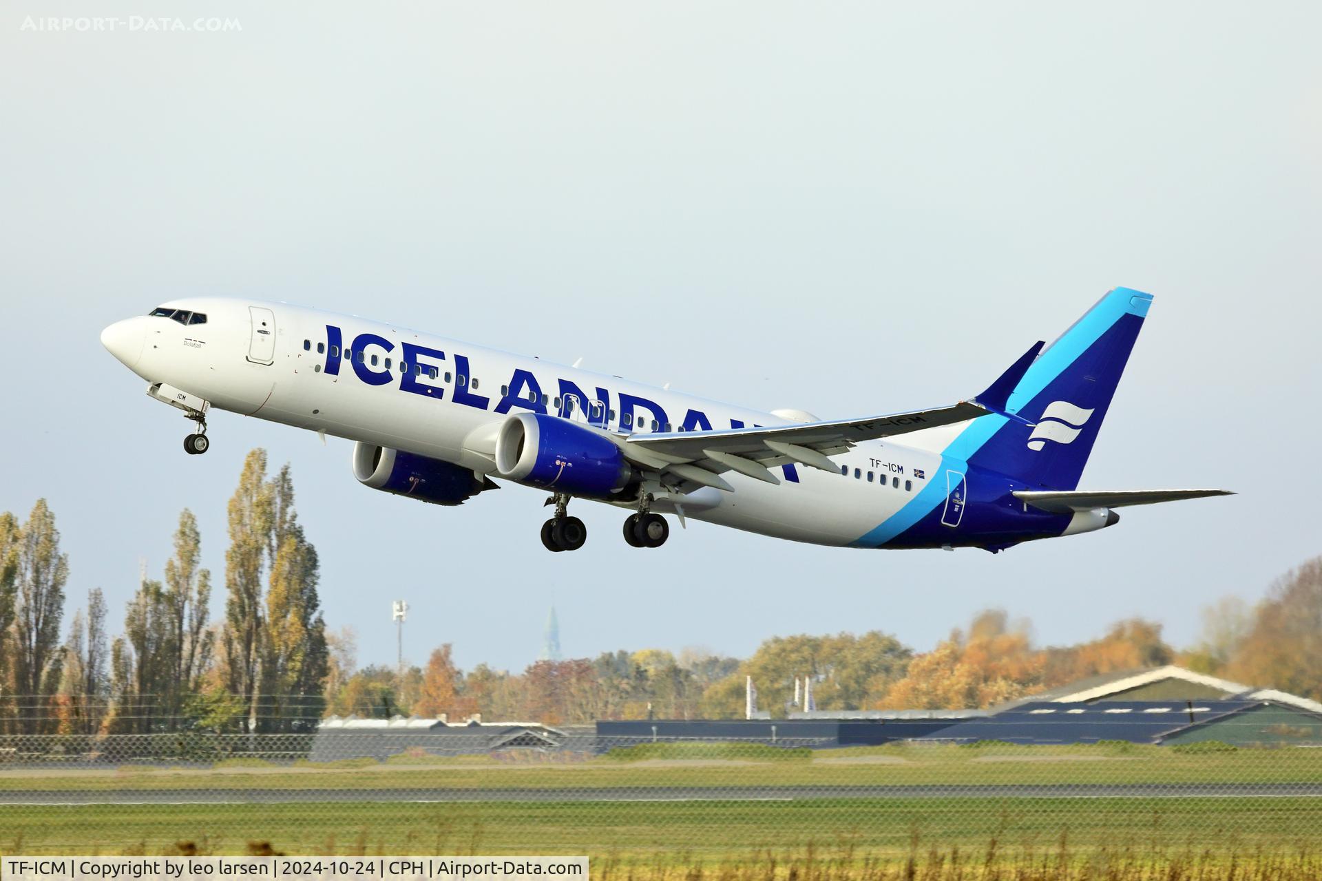 TF-ICM, 2019 Boeing 737-8 MAX C/N 60010, Copenhagen 24.10.2024
