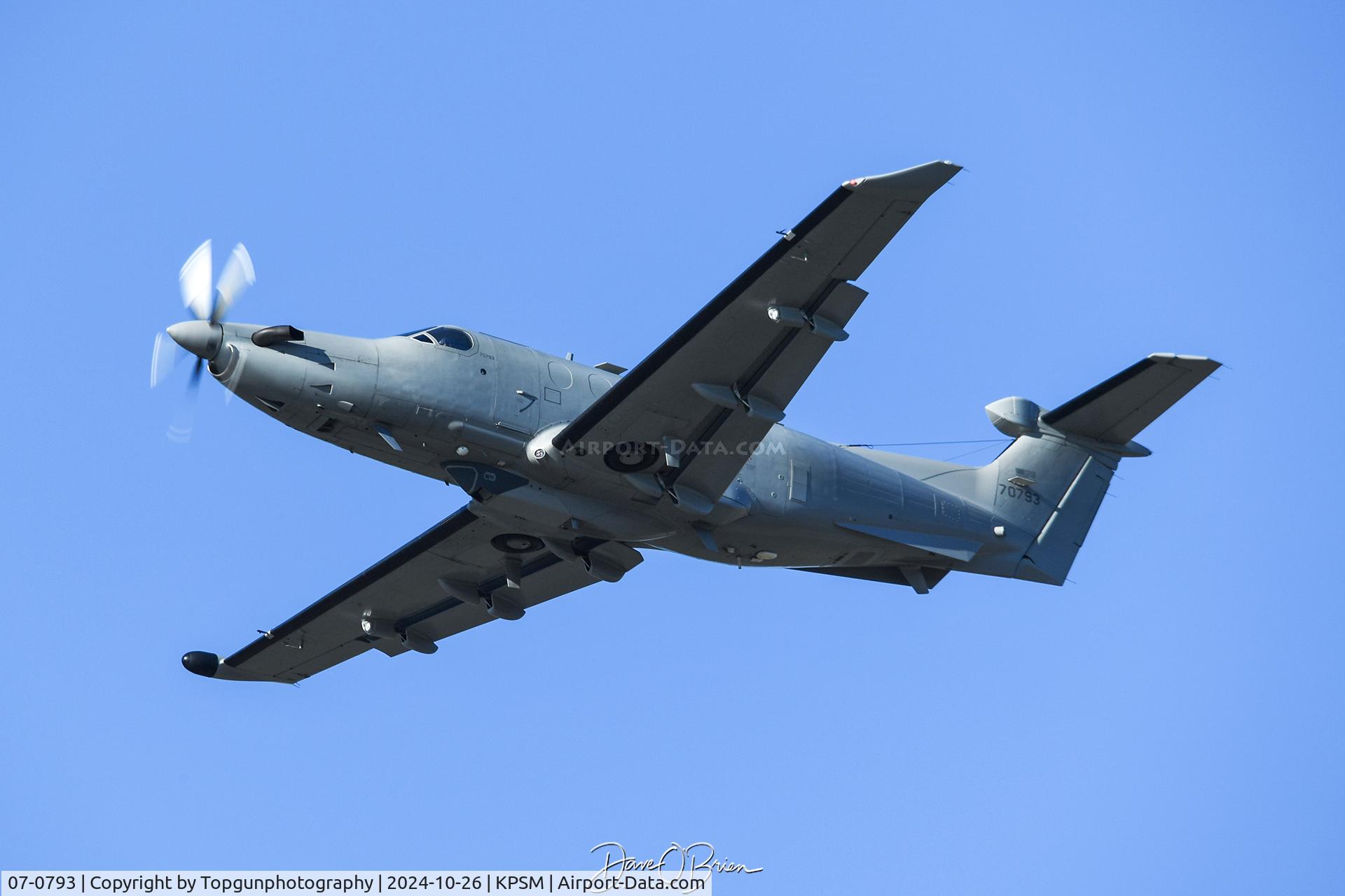 07-0793, 2007 Pilatus U-28A Spectre C/N 793, DACHA41 departs off RW16