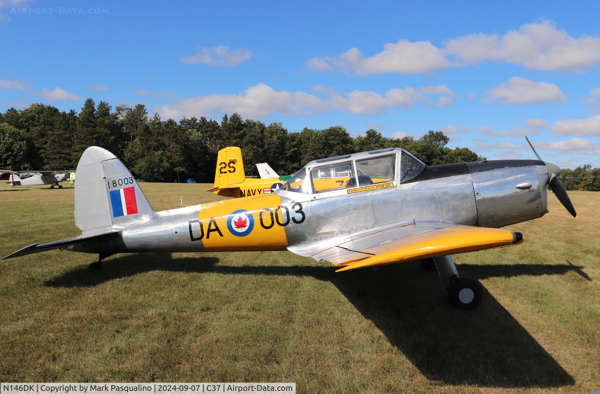 N146DK, De Havilland DHC-1 Chipmunk T.10 C/N C1/0103, DHC-1 Chipmunk T-10