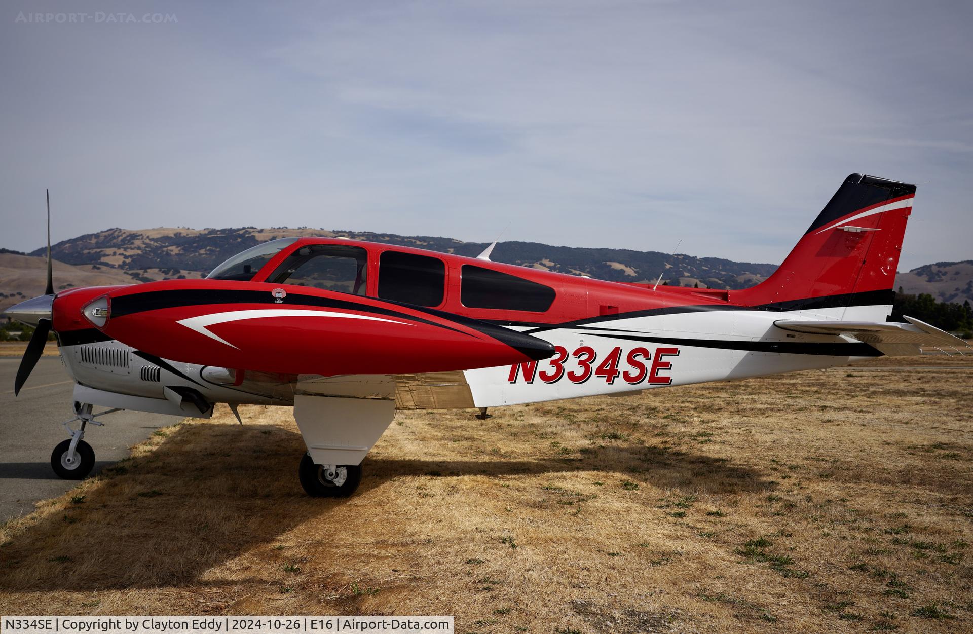 N334SE, Beechcraft F33 C/N 0000, Cannot find a lot of info on this plane. Foodtruck day. San Martin (E16) airport in California 2024.