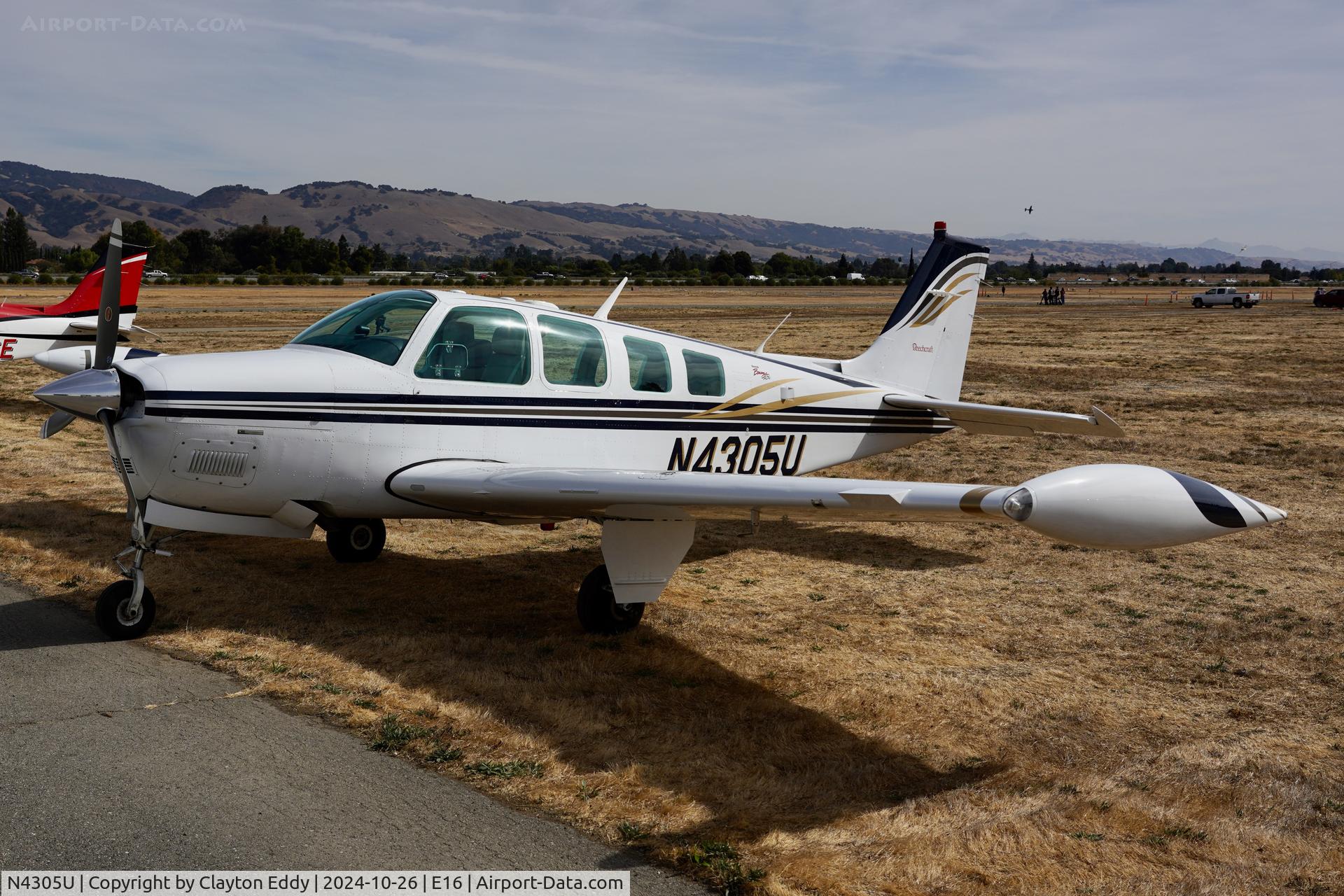 N4305U, 2000 Raytheon Aircraft Company A36 Bonanza C/N E-3305, San Martin airport in California 2024.