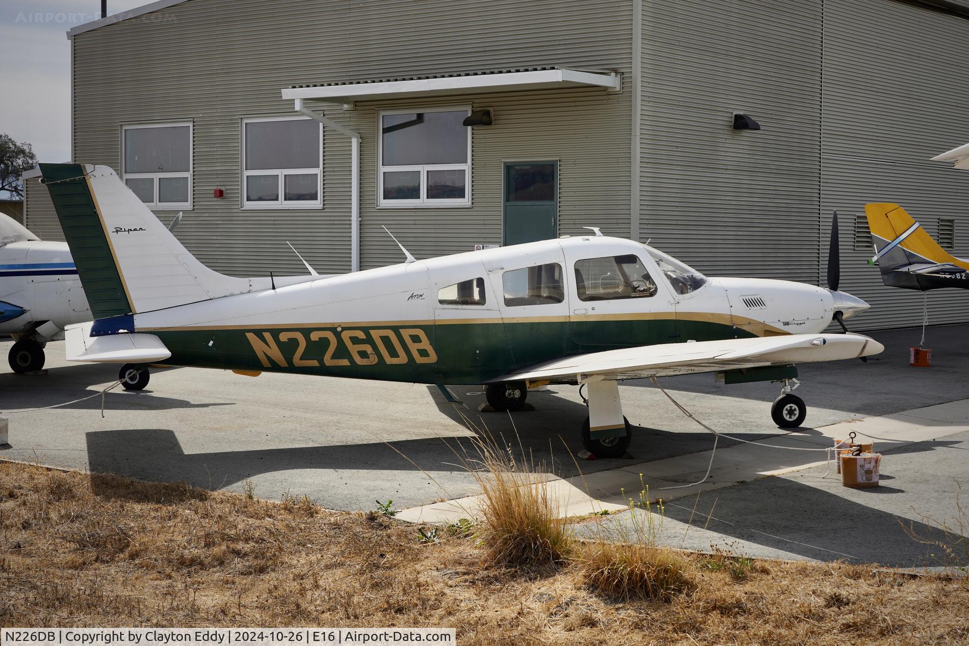 N226DB, 1977 Piper PA-28R-201T Cherokee Arrow III C/N 28R-7703320, San Martin airport in California 2024.