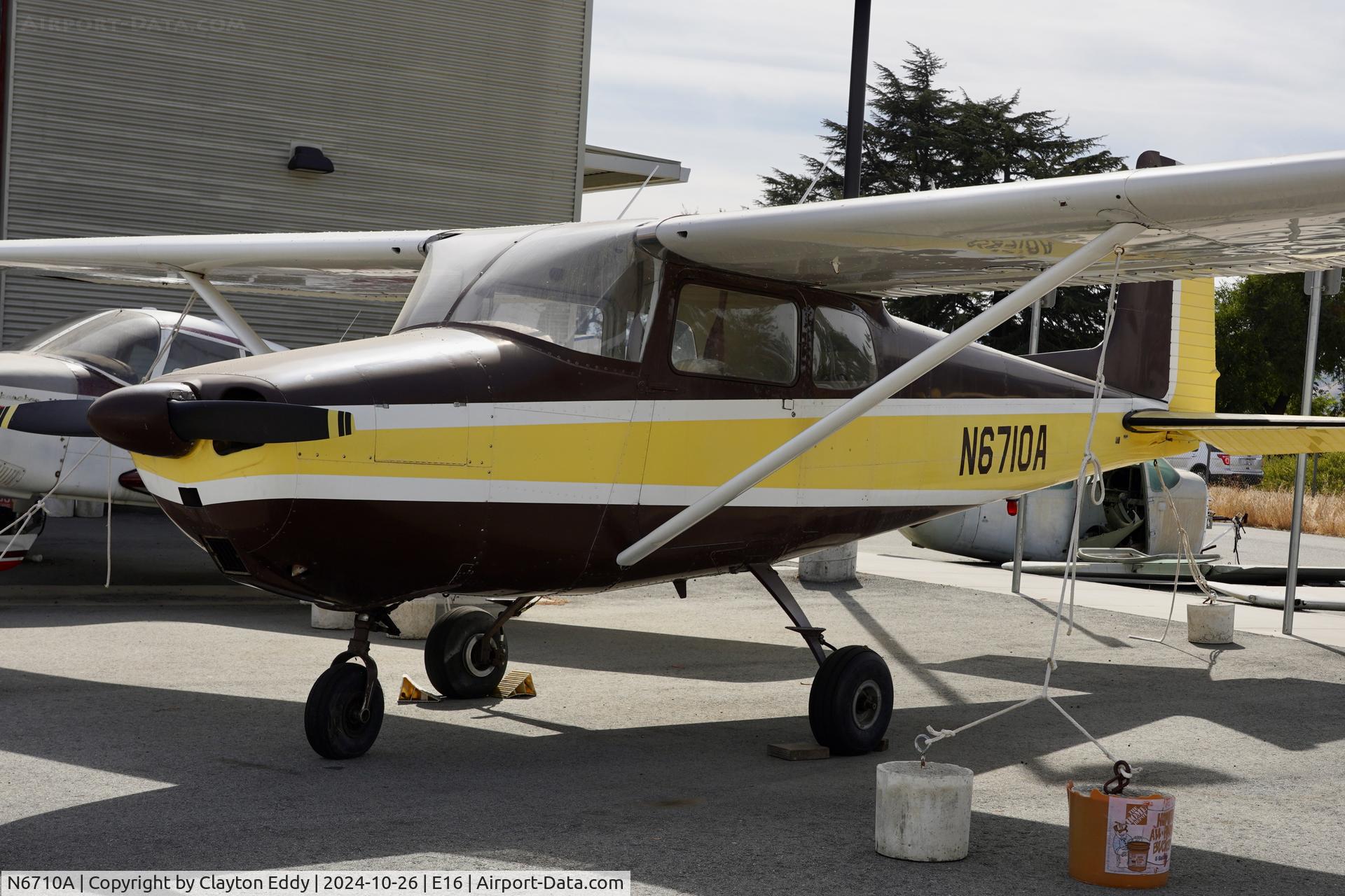 N6710A, 1956 Cessna 172 C/N 28810, San Martin airport in California 2024.