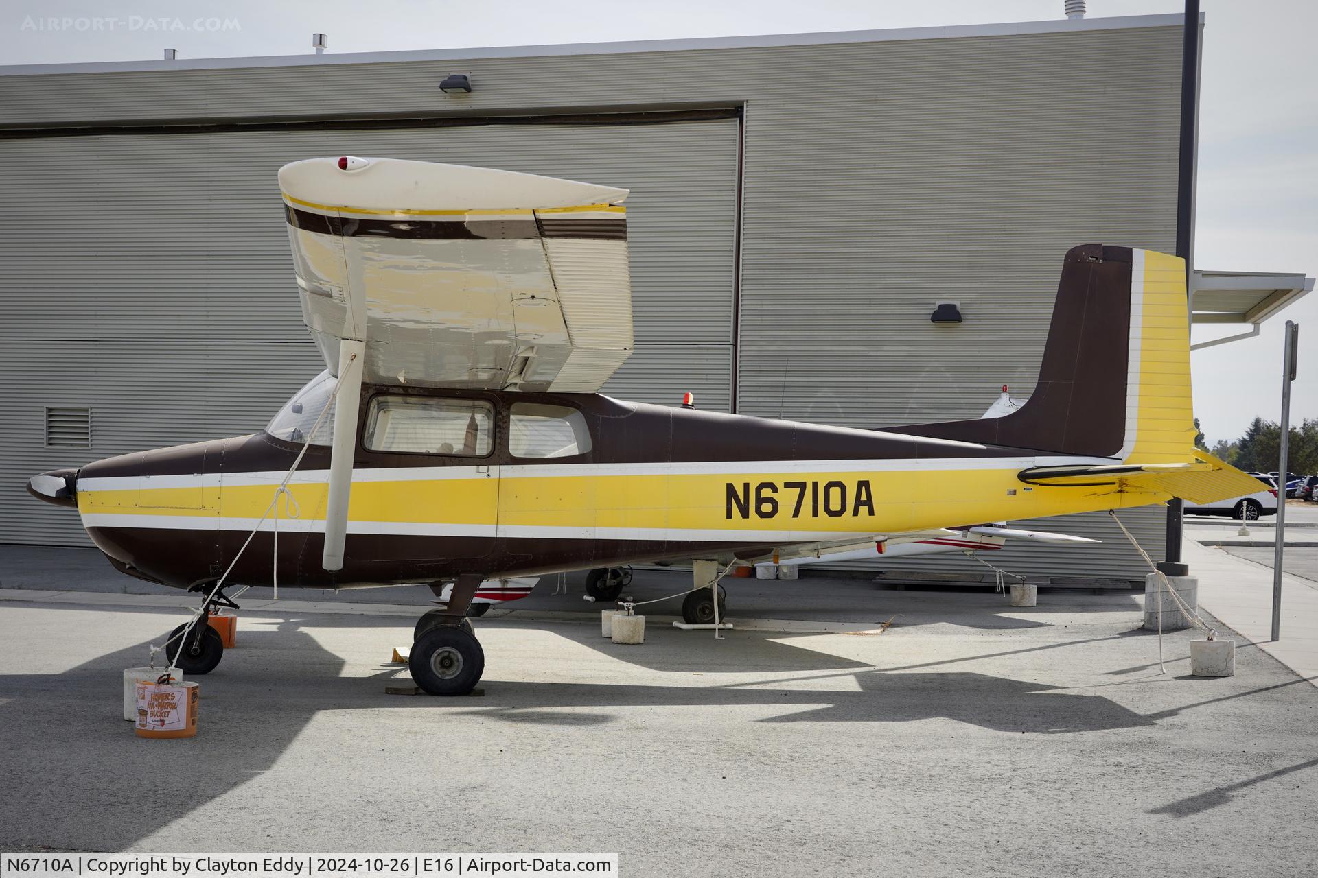 N6710A, 1956 Cessna 172 C/N 28810, San Martin airport in California 2024.