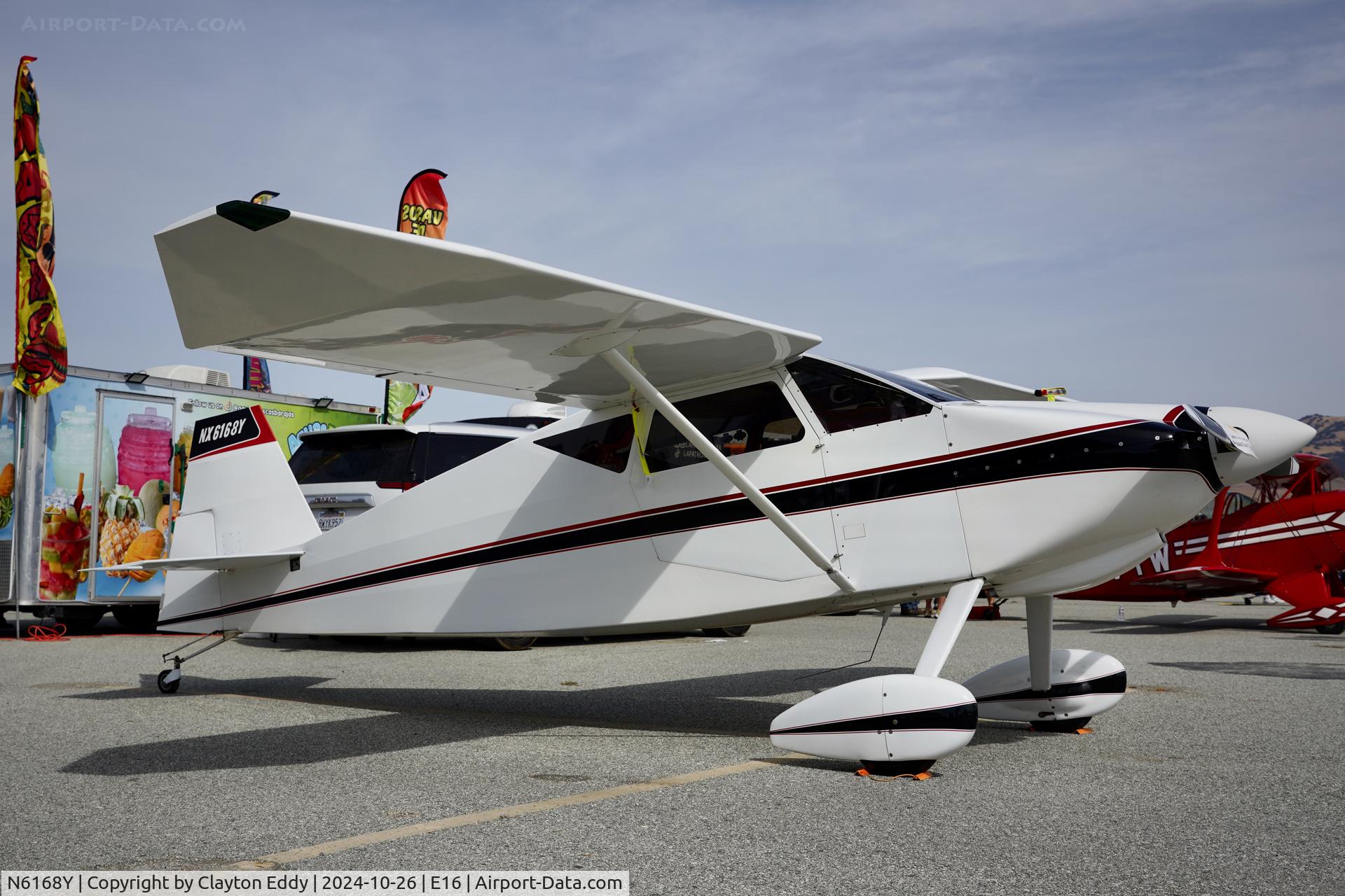 N6168Y, 1995 Wittman W-10 Tailwind C/N JC5, San Martin airport in California 2024.