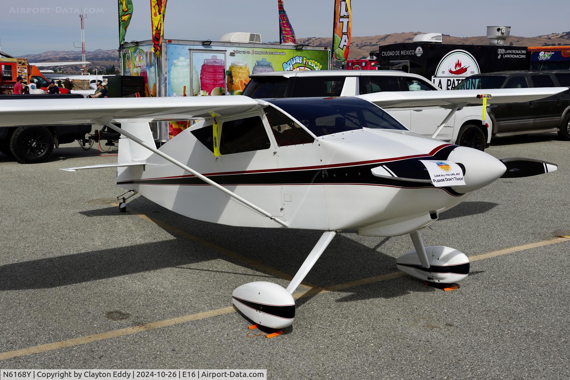 N6168Y, 1995 Wittman W-10 Tailwind C/N JC5, San Martin airport in California 2024.