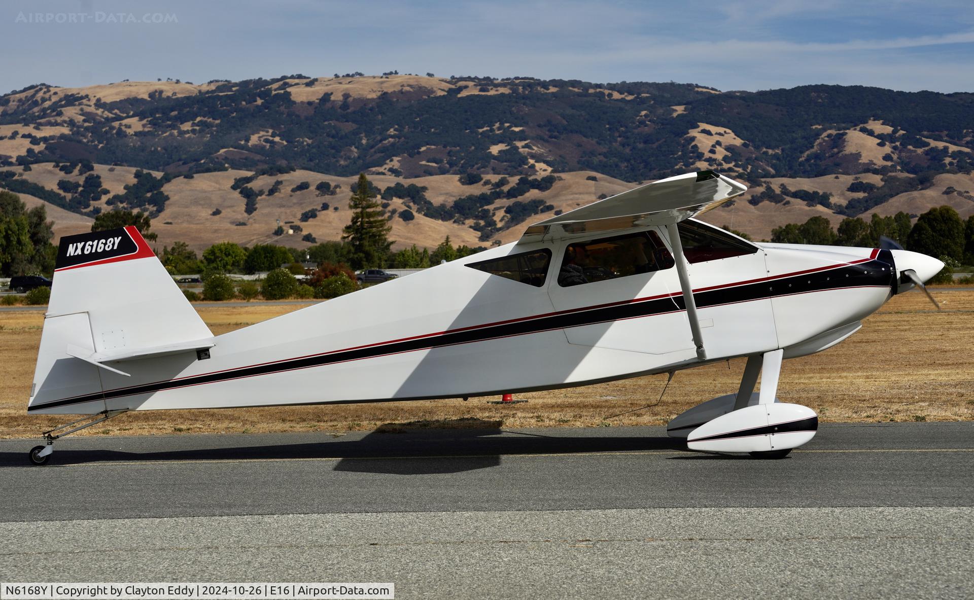 N6168Y, 1995 Wittman W-10 Tailwind C/N JC5, San Martin airport in California 2024.