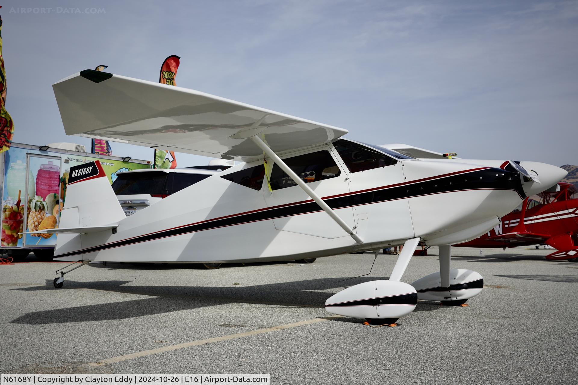 N6168Y, 1995 Wittman W-10 Tailwind C/N JC5, San Martin airport in California 2024.