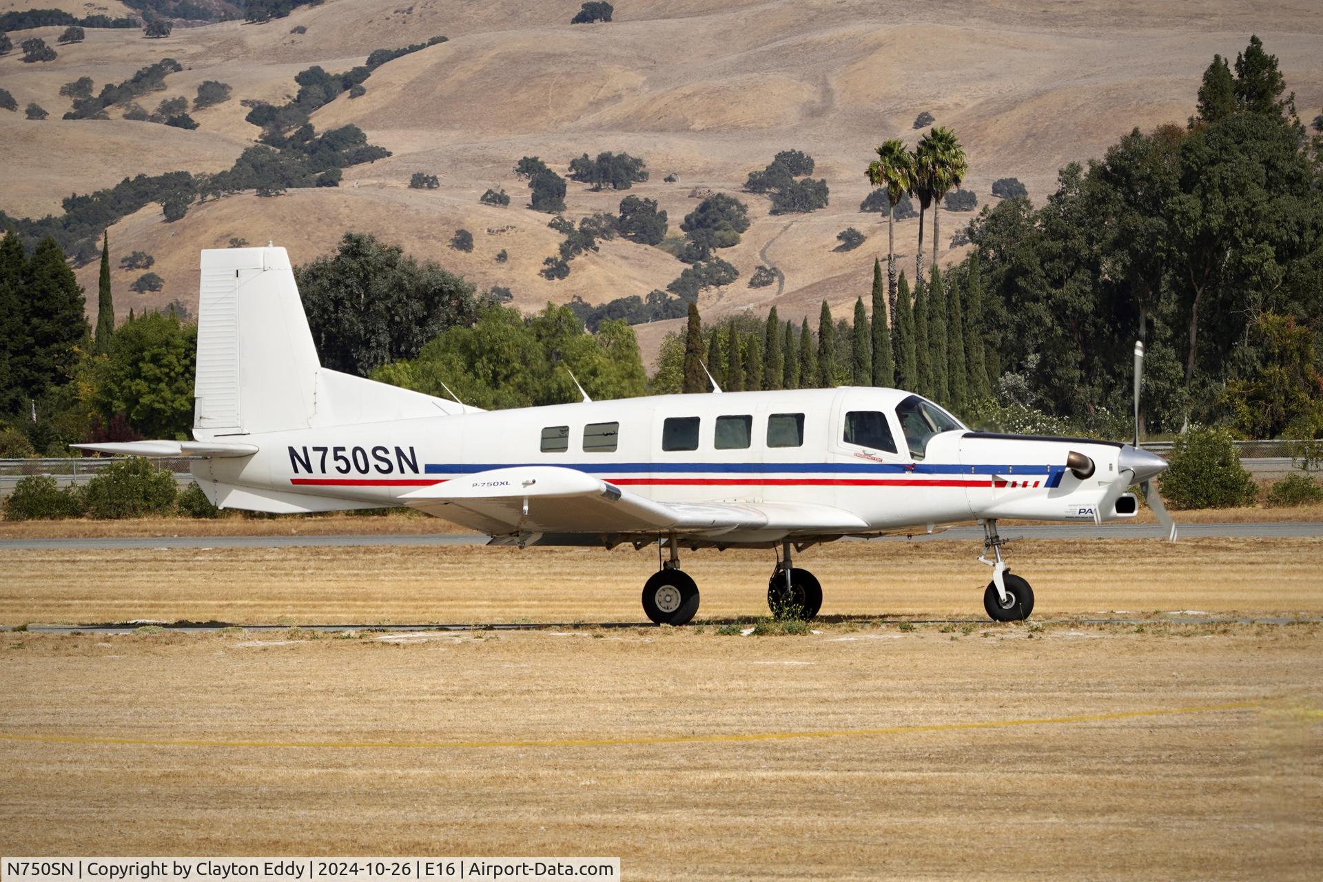 N750SN, 2008 Pacific Aerospace 750XL C/N 142, San Martin airport in California 2024.