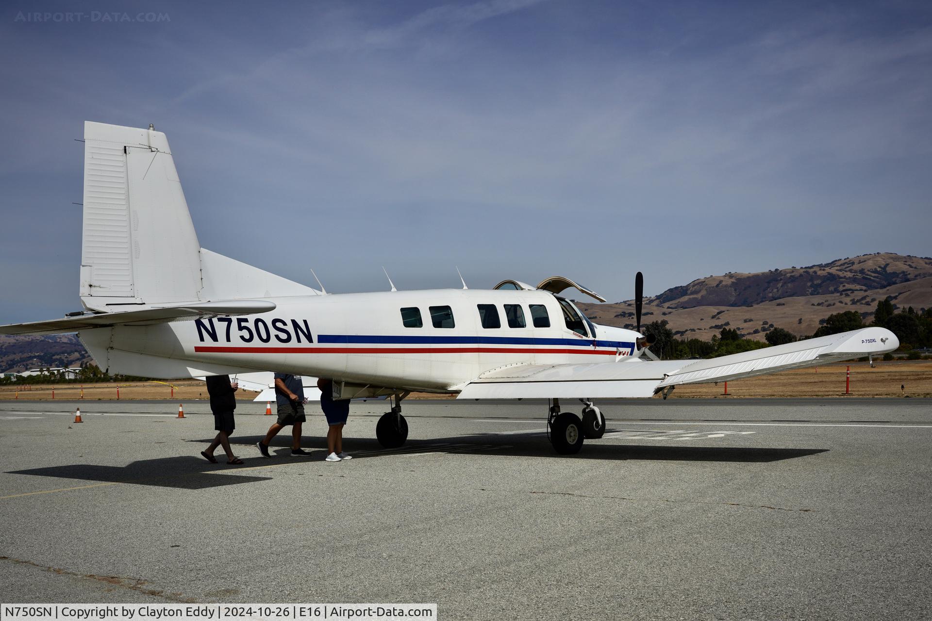 N750SN, 2008 Pacific Aerospace 750XL C/N 142, San Martin airport in California 2024.