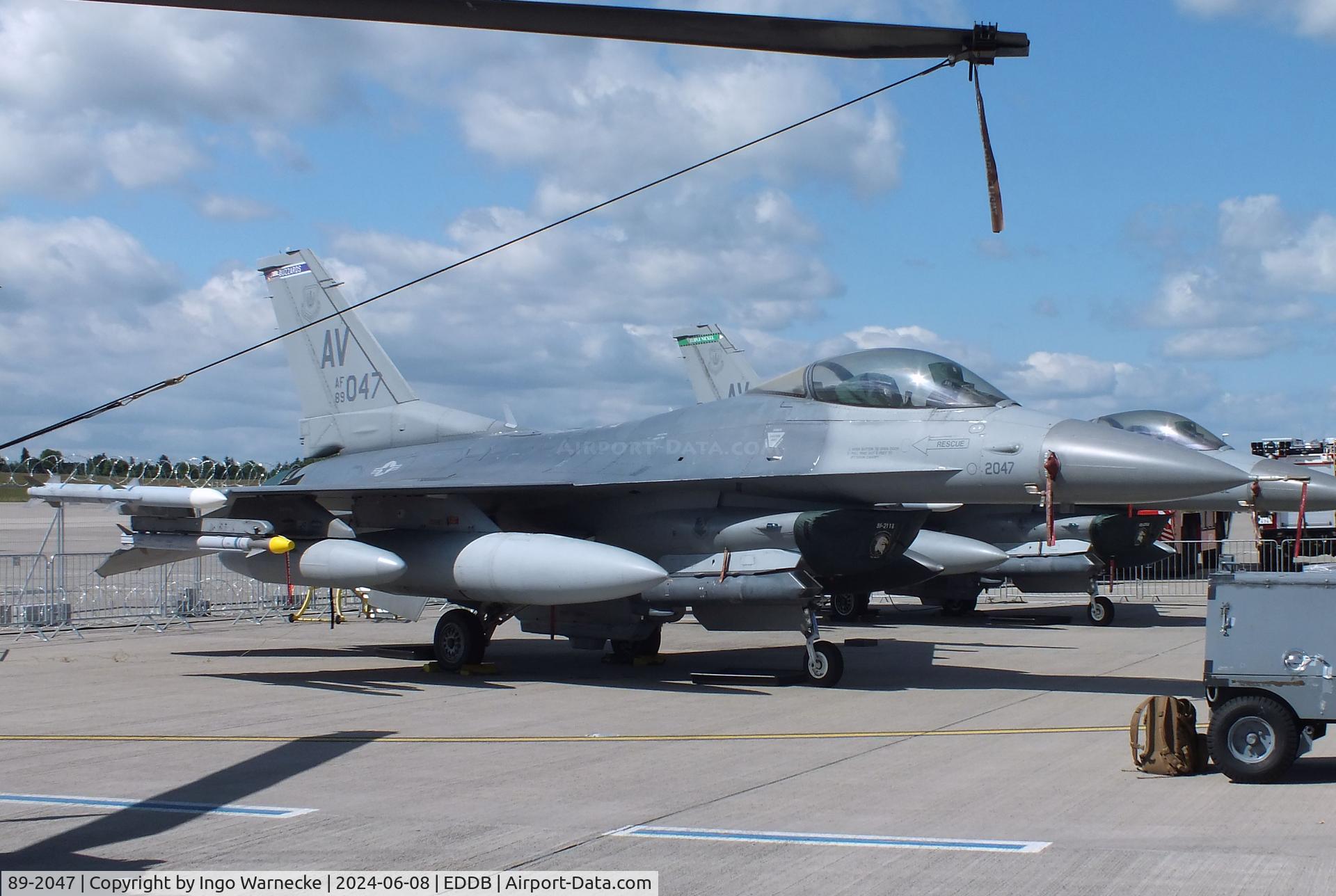 89-2047, 1989 General Dynamics F-16C Fighting Falcon C/N 1C-200, General Dynamics F-16C Fighting Falcon of the USAF at ILA 2024, Berlin