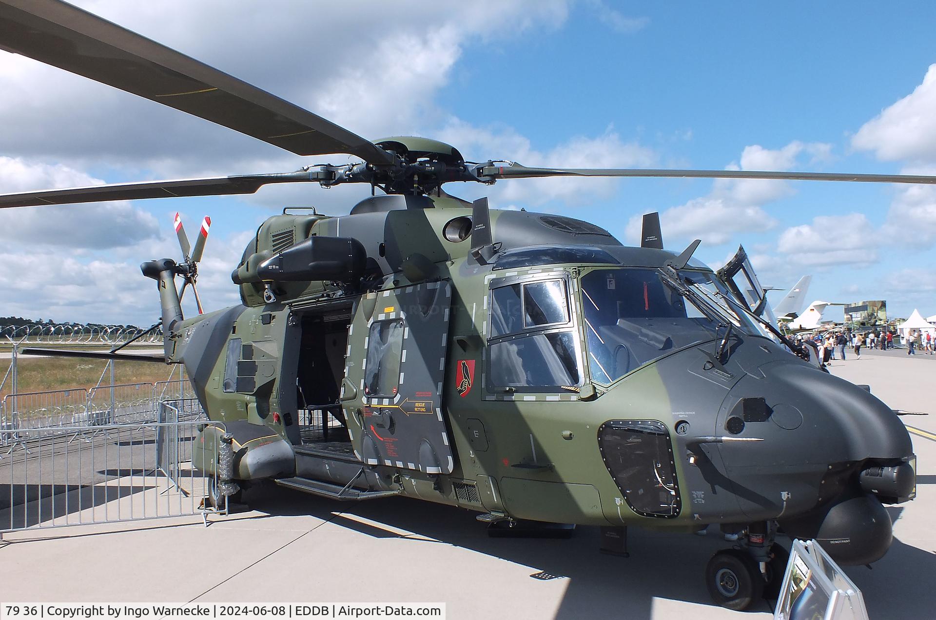 79 36, NHI NH-90 TTH Caiman C/N TGEE36, NHI NH90 TTH of the Heeresflieger (German Army) at ILA 2024, Berlin