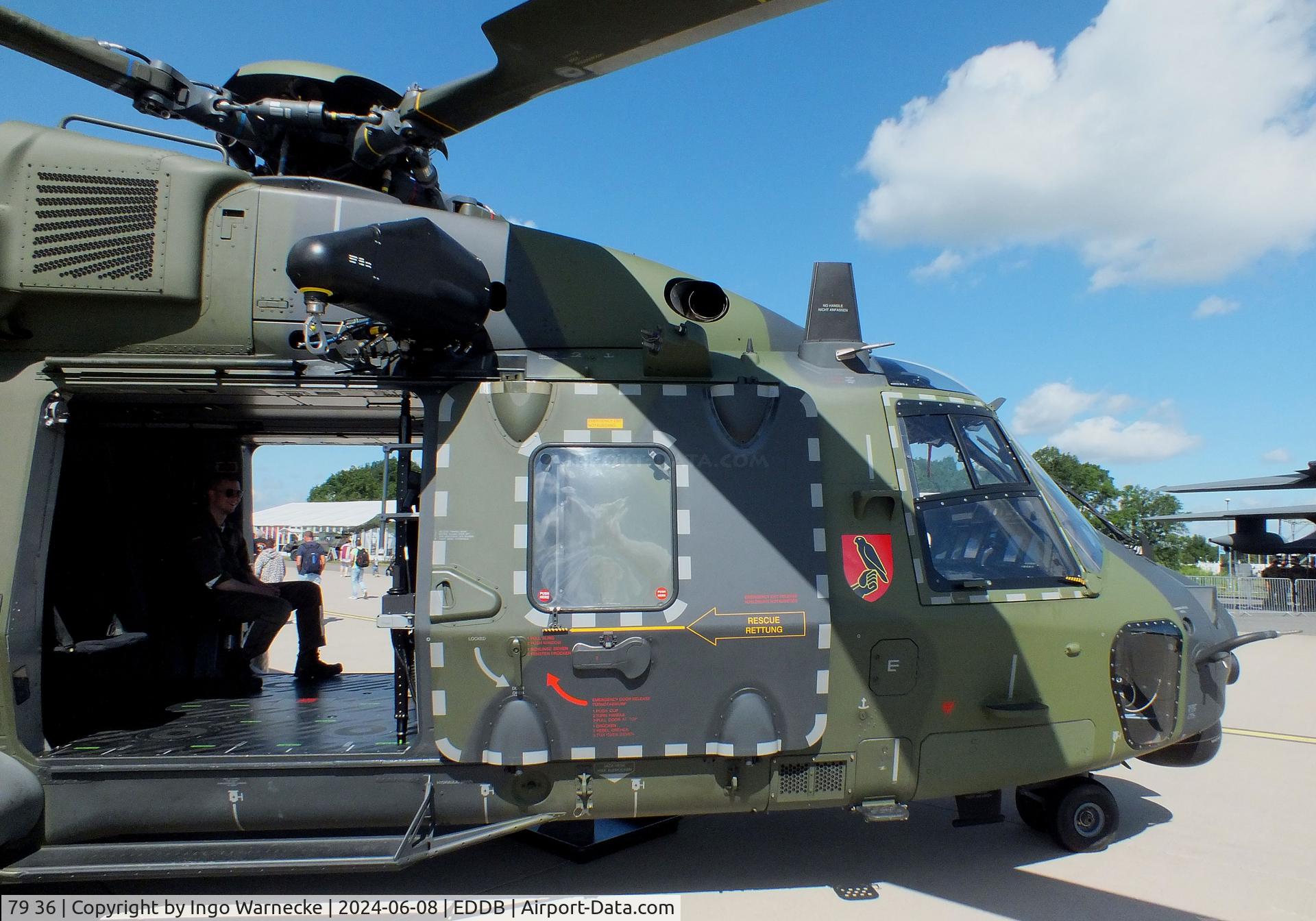 79 36, NHI NH-90 TTH Caiman C/N TGEE36, NHI NH90 TTH of the Heeresflieger (German Army) at ILA 2024, Berlin