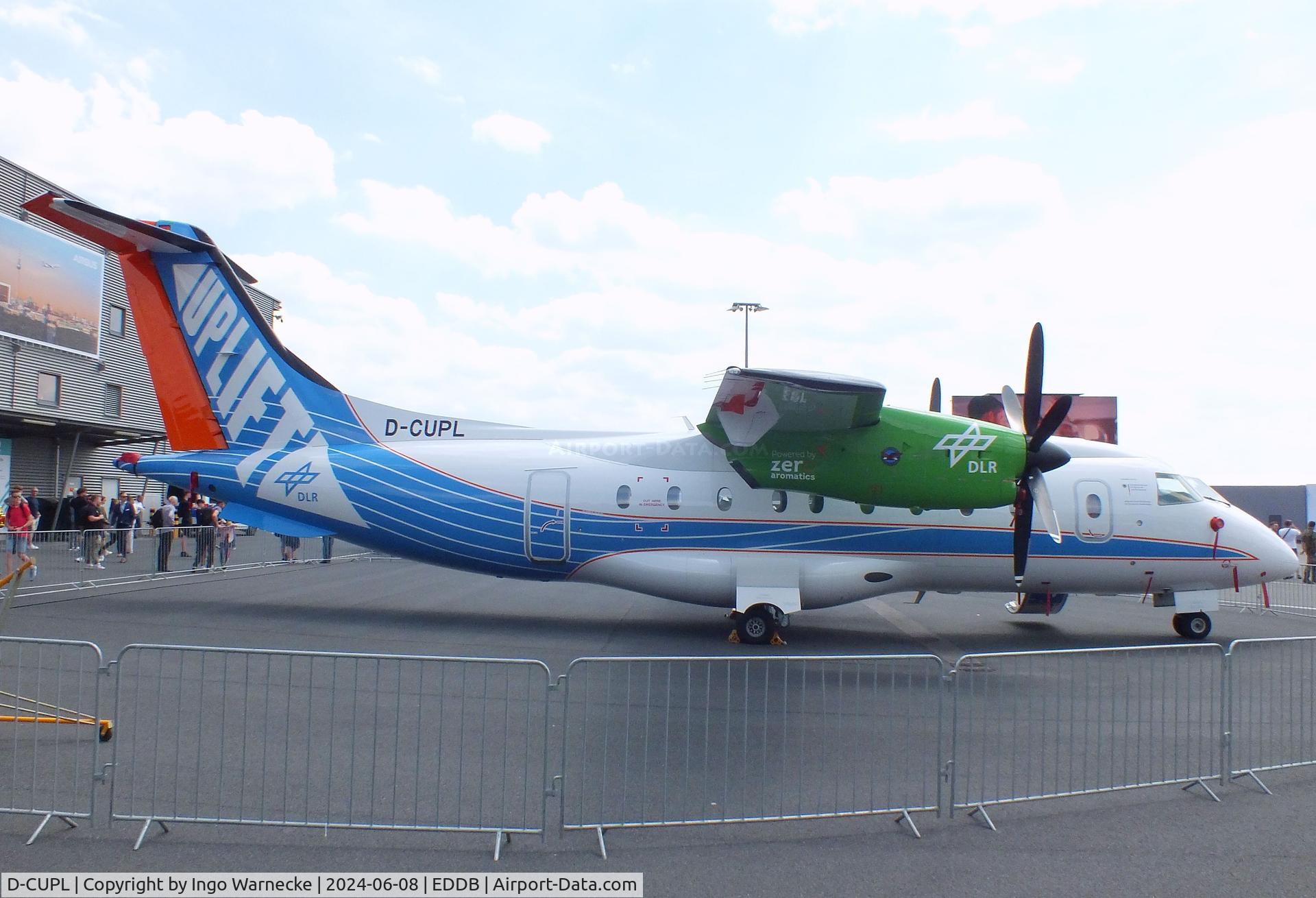 D-CUPL, 1995 Dornier 328-100 C/N 3061, Dornier 328-100 UpLift testbed for climate-neutral propulsion of the DLR at ILA 2024, Berlin