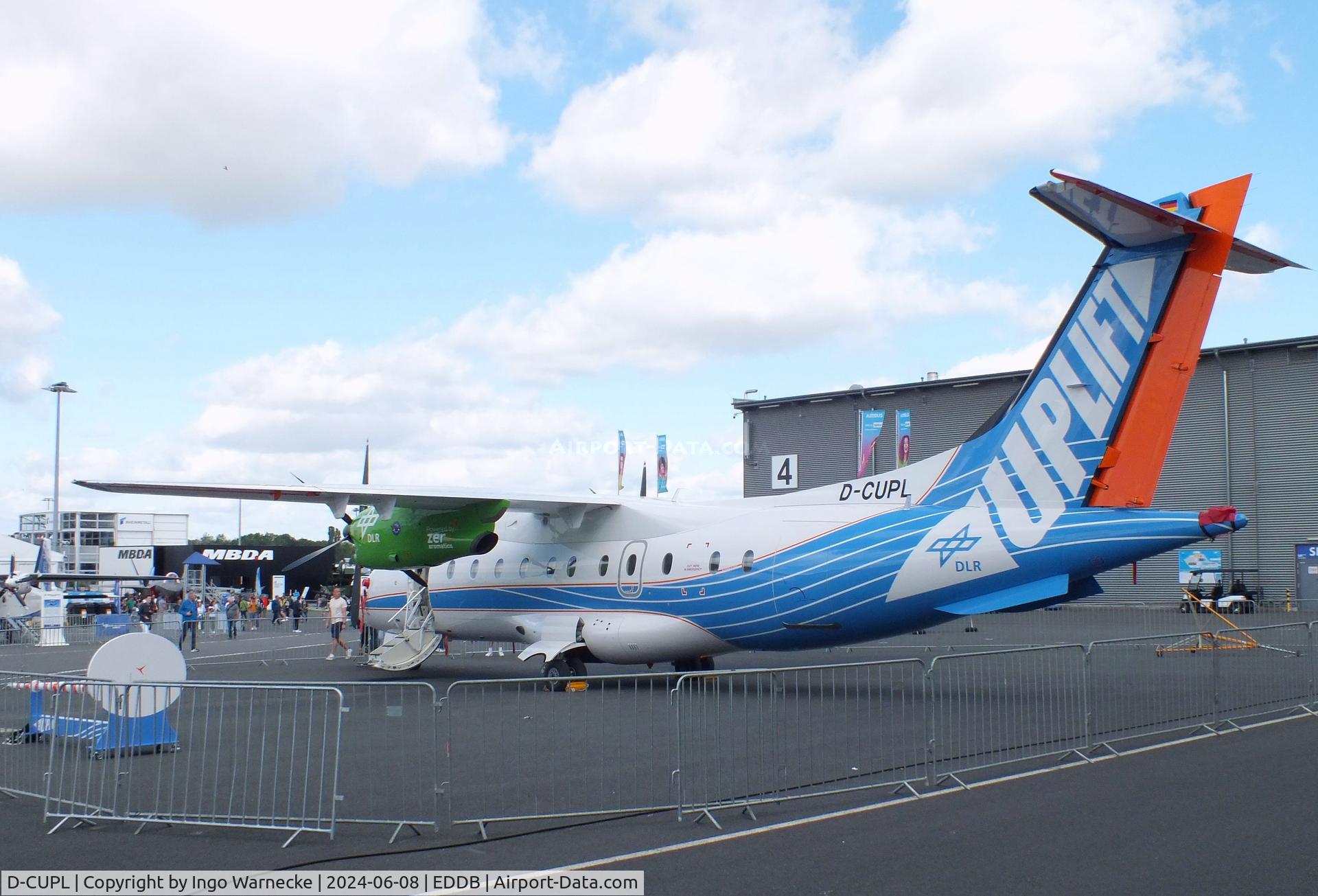 D-CUPL, 1995 Dornier 328-100 C/N 3061, Dornier 328-100 UpLift testbed for climate-neutral propulsion of the DLR at ILA 2024, Berlin