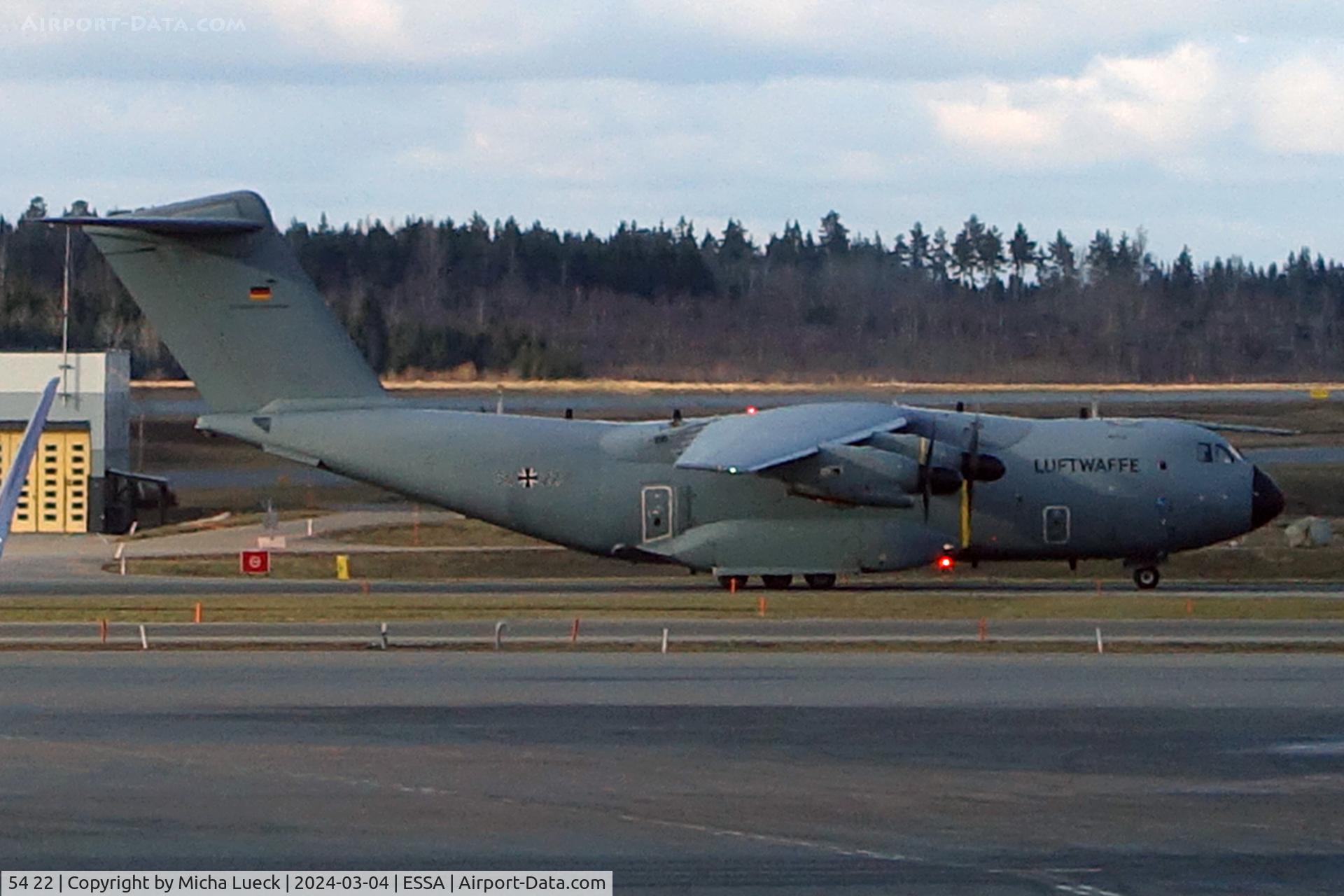 54 22, 2018 Airbus A400M-180 Atlas C/N 081, At Arlanda