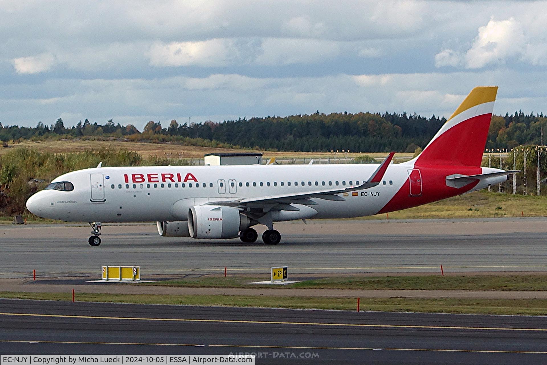 EC-NJY, 2020 Airbus A320-251N C/N 10135, At Arlanda