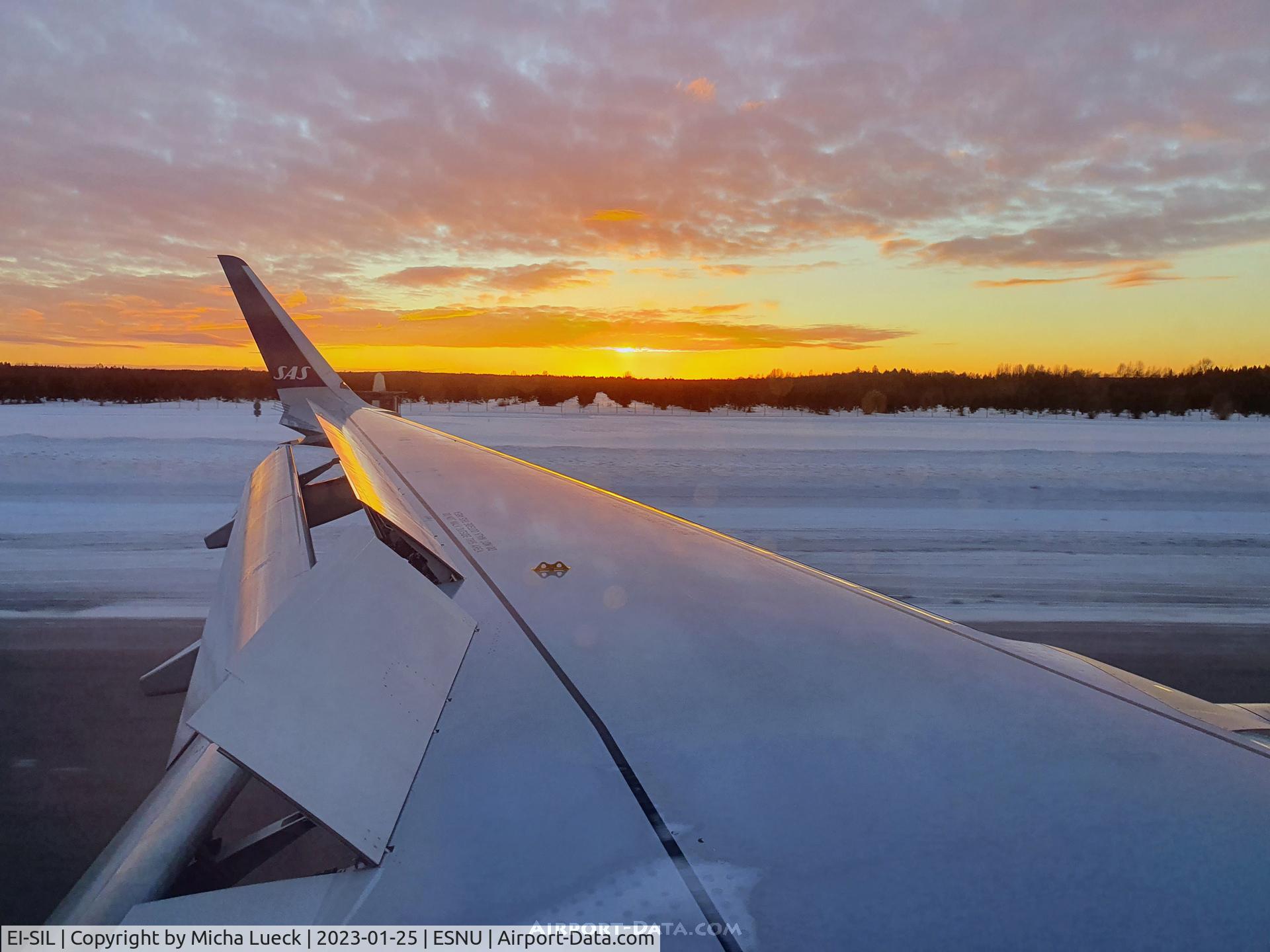 EI-SIL, 2022 Airbus A320-251N C/N 10764, Touch-down in Umeå (15:20)