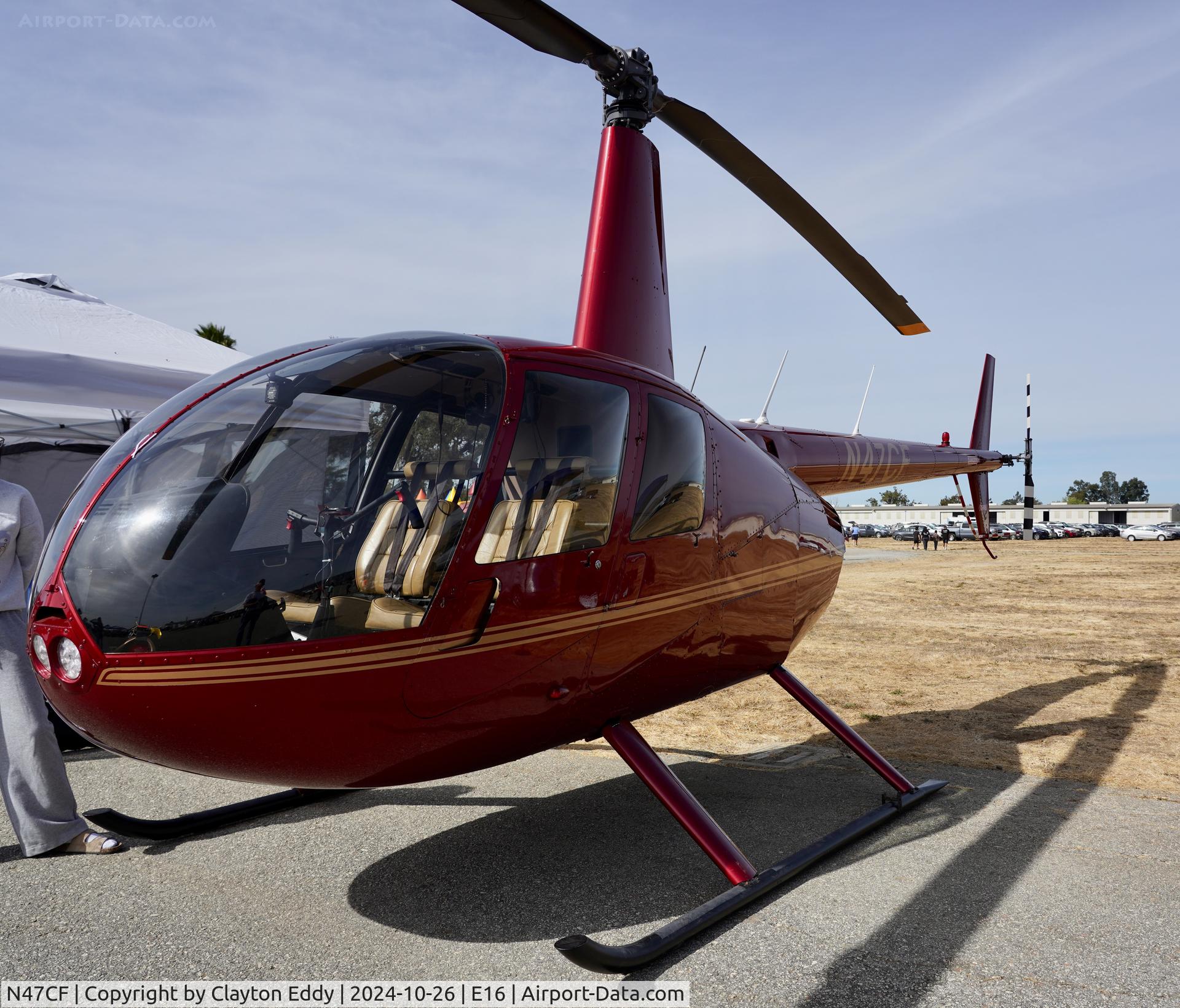 N47CF, 2007 Robinson R44 II C/N 11631, San Martin airport in California 2024.