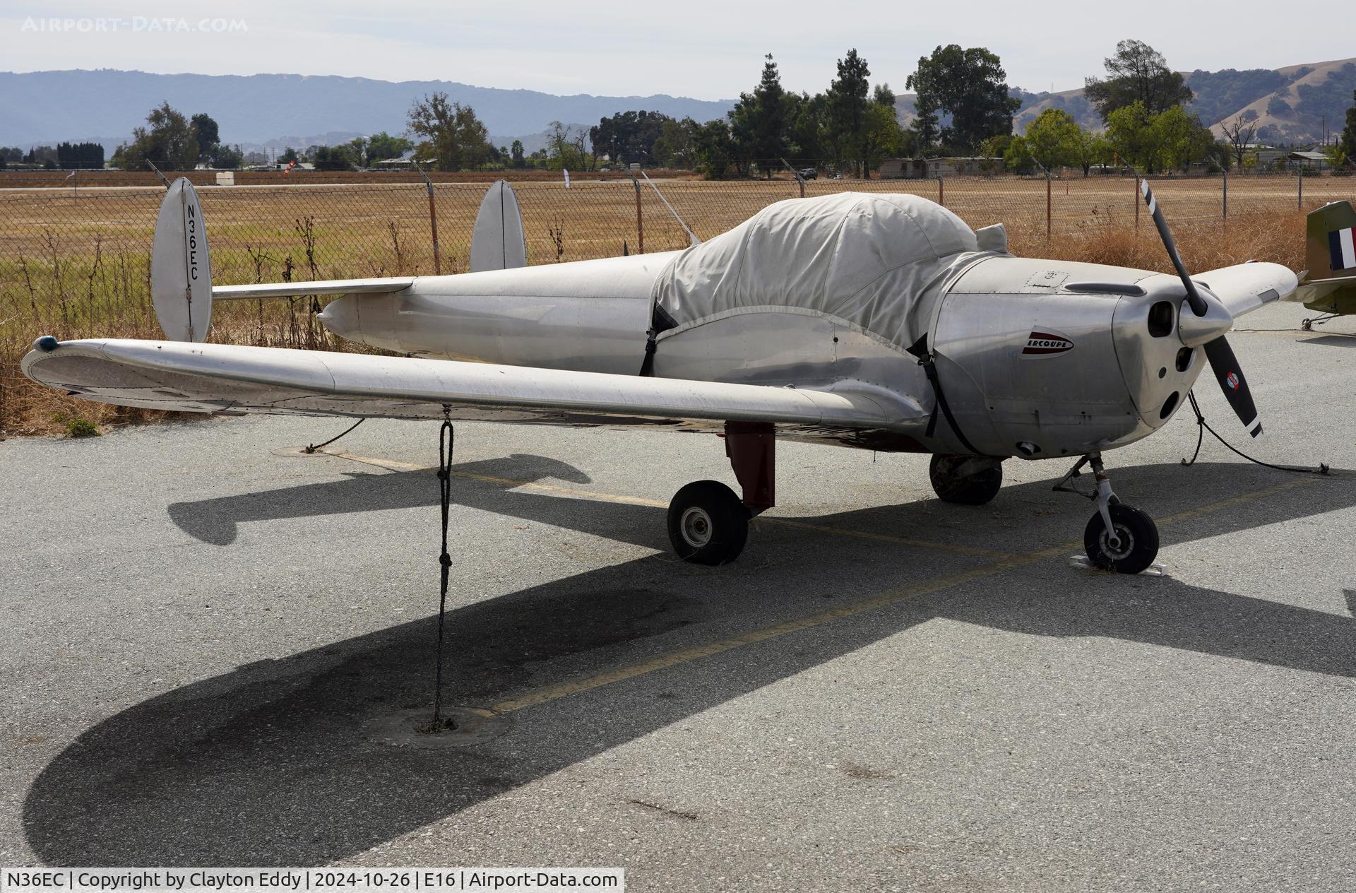 N36EC, 1946 Erco 415C Ercoupe C/N 3742, San Martin airport in California 2024.