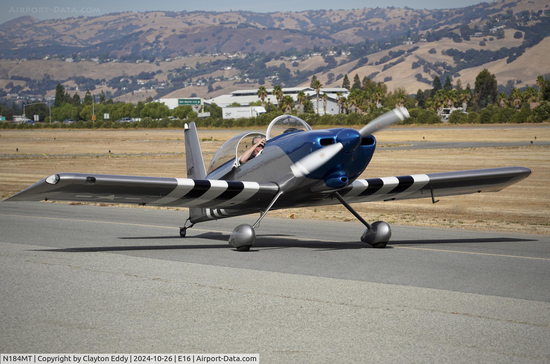 N184MT, 2007 Vans RV-8 C/N 81241, San Martin airport in California 2024.