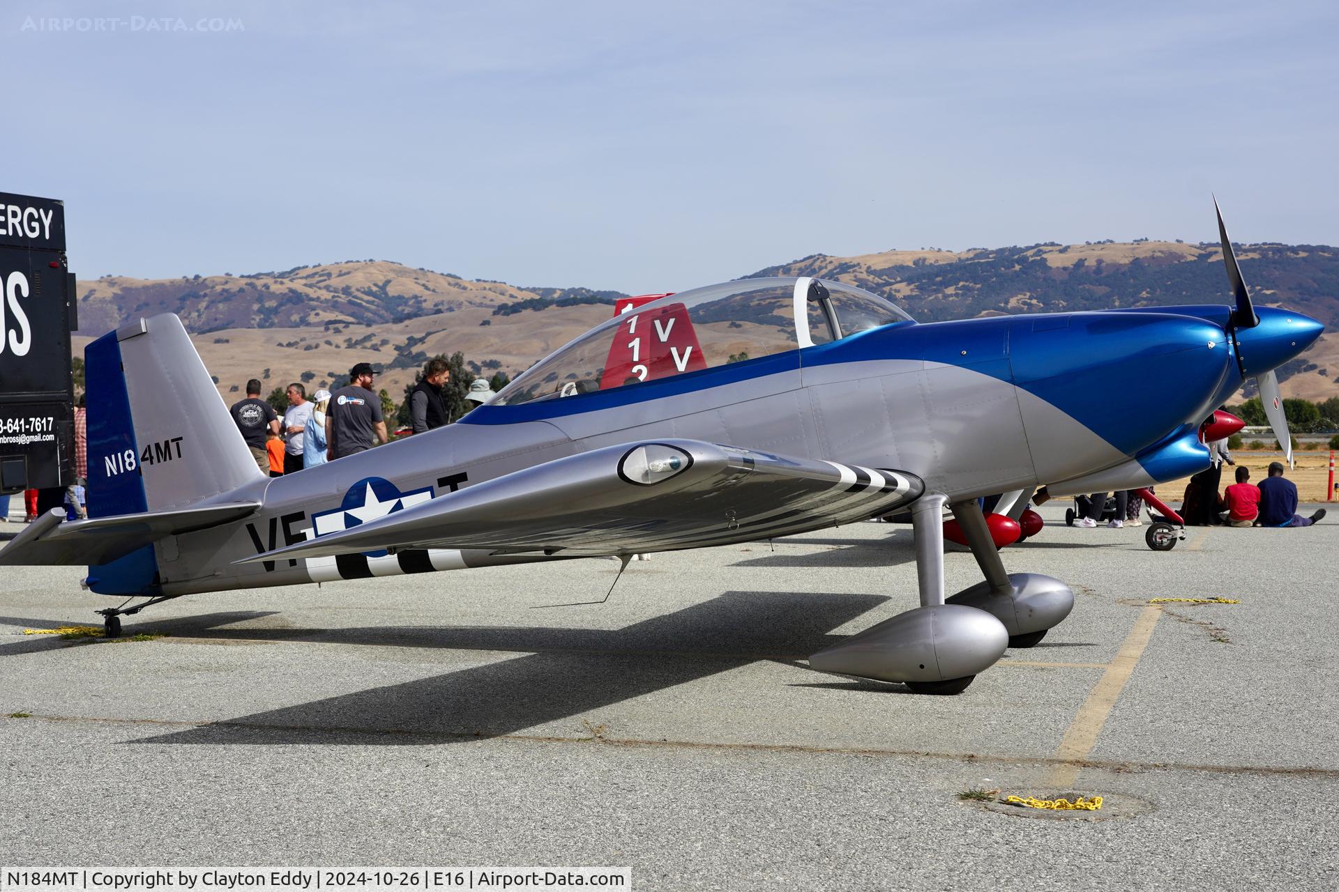 N184MT, 2007 Vans RV-8 C/N 81241, San Martin airport in California 2024.