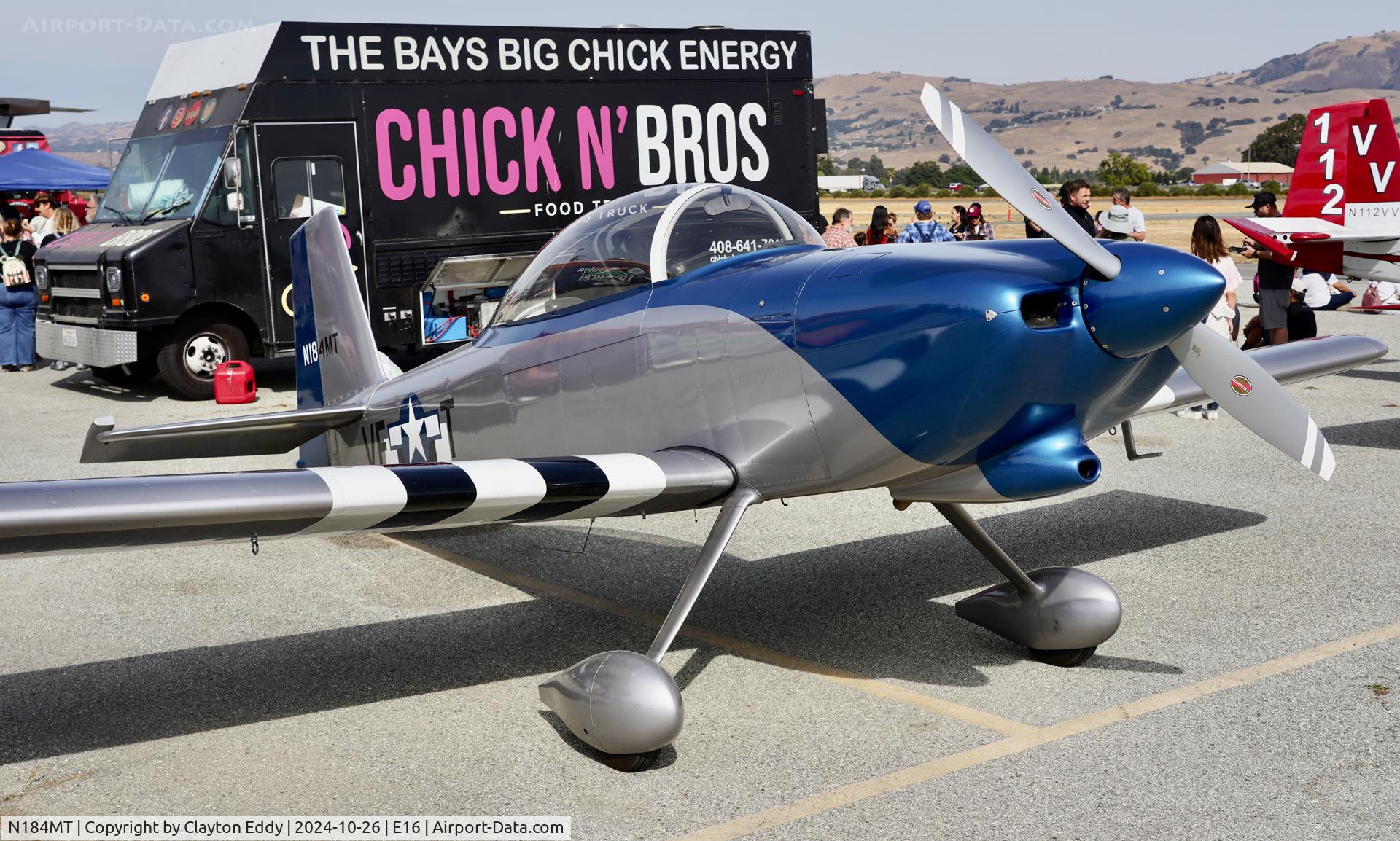 N184MT, 2007 Vans RV-8 C/N 81241, San Martin airport in California 2024.