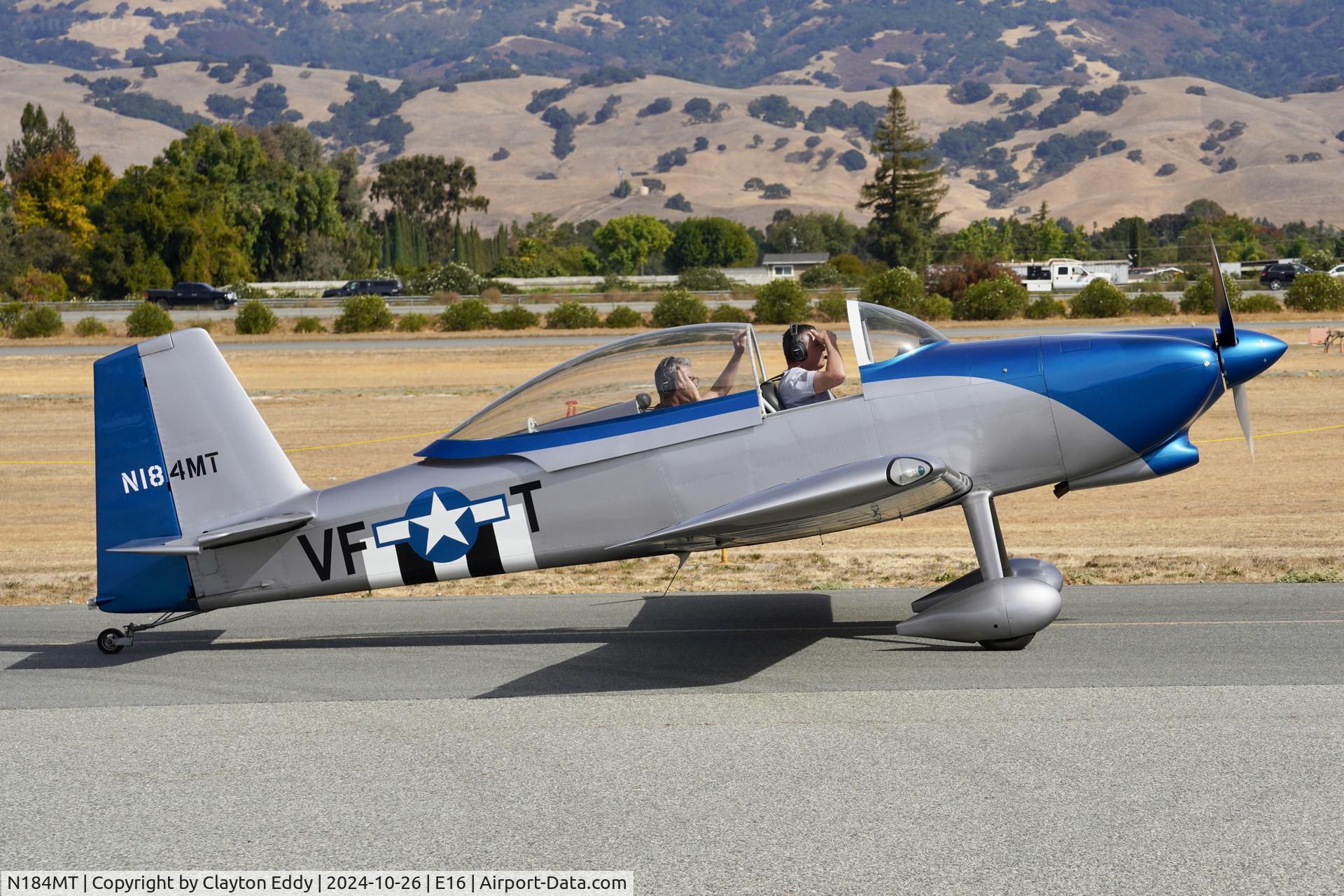 N184MT, 2007 Vans RV-8 C/N 81241, San Martin airport in California 2024.