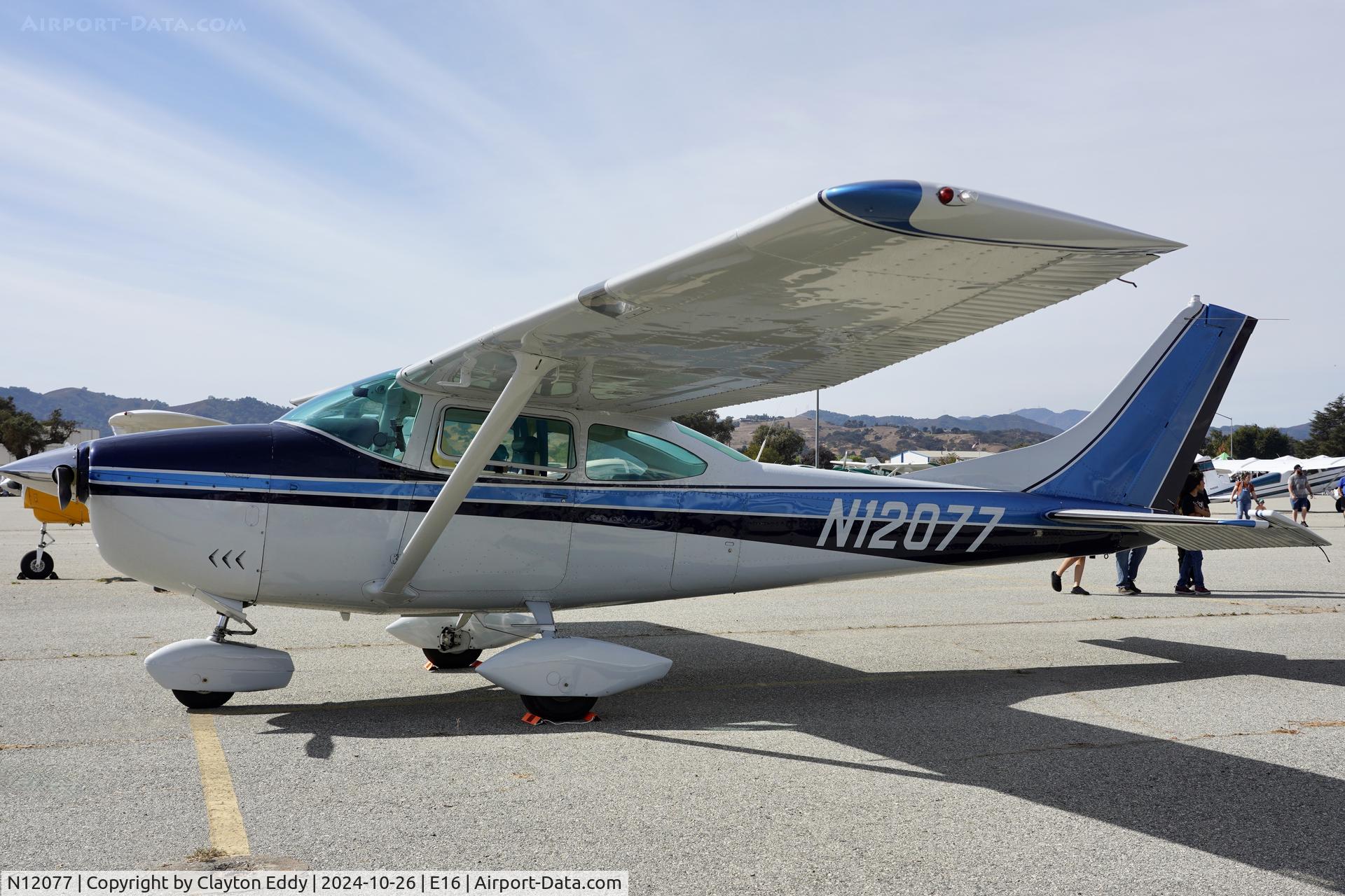 N12077, 1965 Cessna 182H Skylane C/N 18255966, San Martin airport in California 2024.