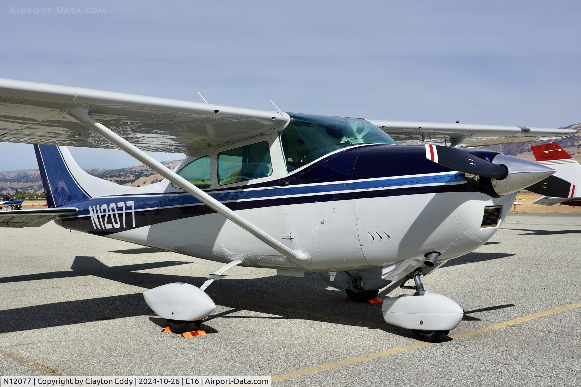 N12077, 1965 Cessna 182H Skylane C/N 18255966, San Martin airport in California 2024.