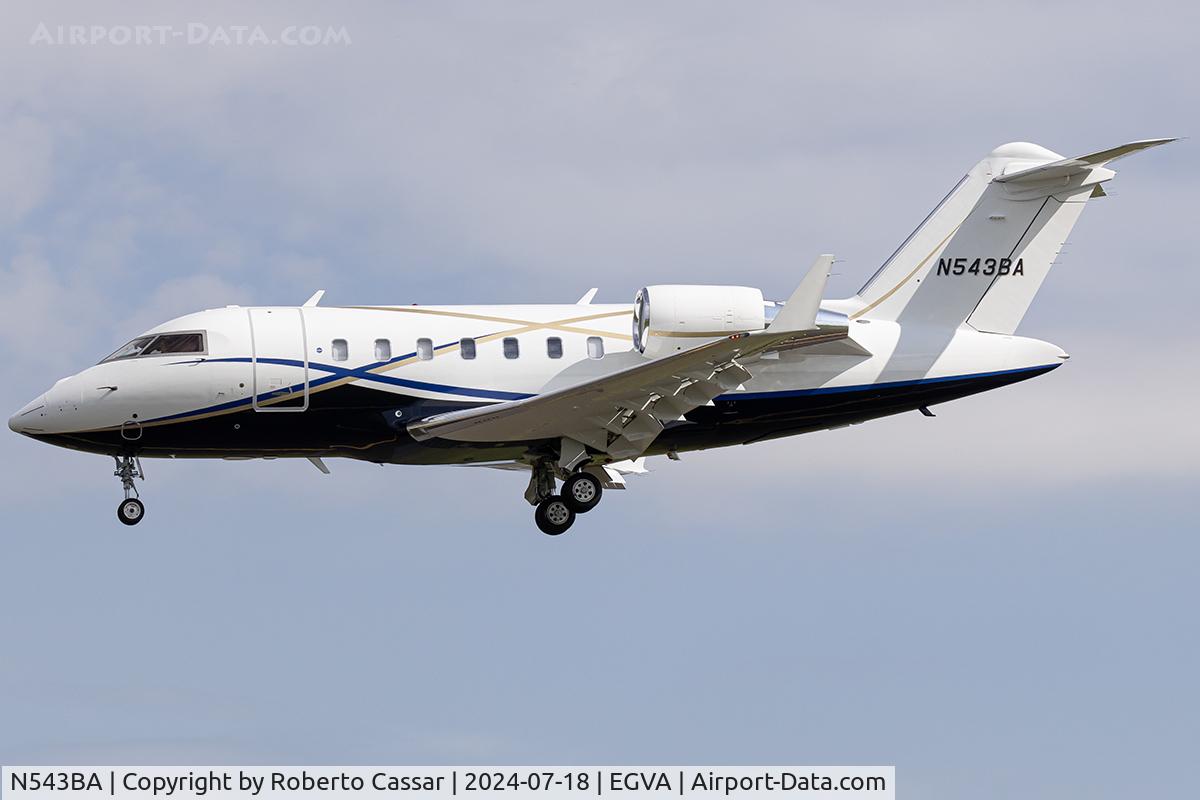 N543BA, 2015 Bombardier Challenger 650 (CL-600-2B16) C/N 6061, RIAT 24