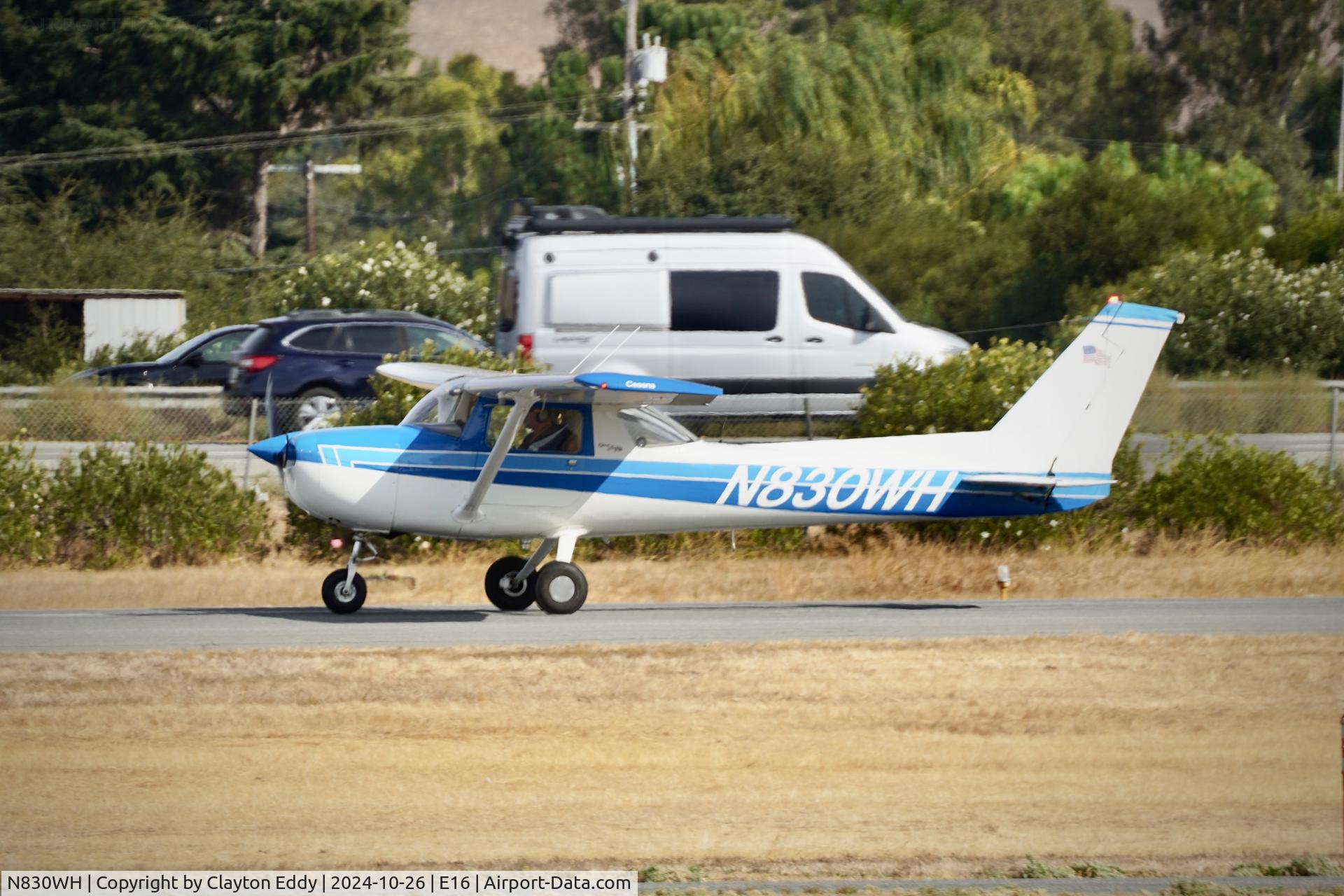 N830WH, Cessna 150M C/N 15076730, San Martin airport in California 2024.