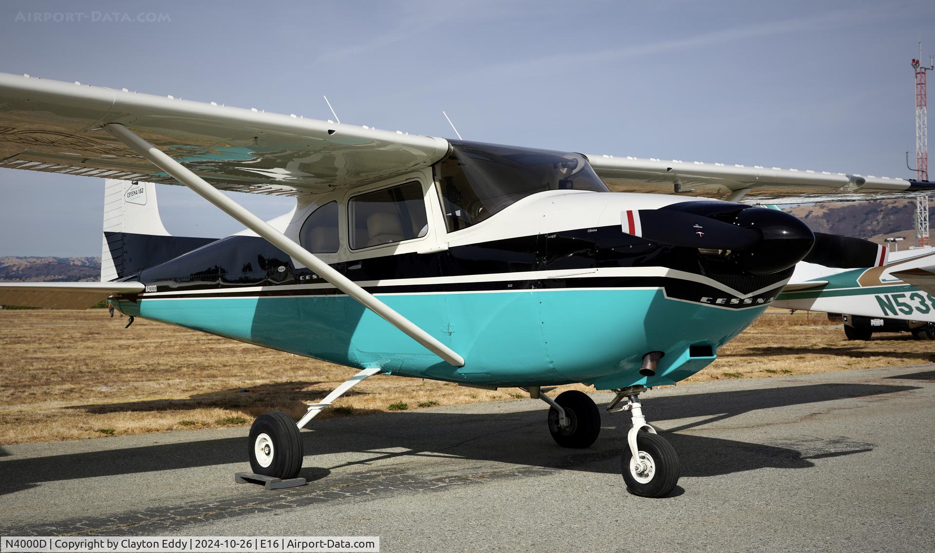 N4000D, 1958 Cessna 182A Skylane C/N 51361, San Martin airport in California 2024.