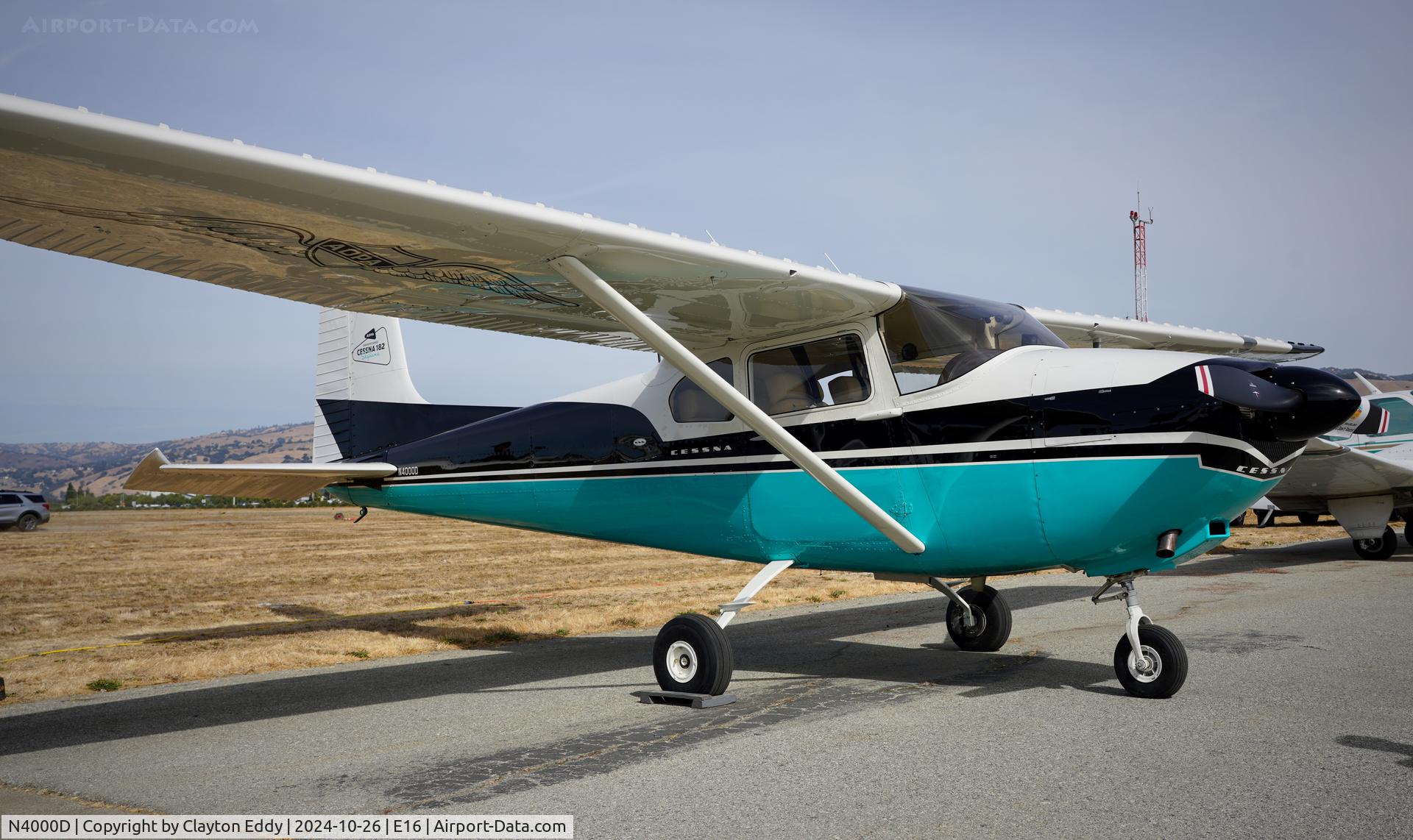 N4000D, 1958 Cessna 182A Skylane C/N 51361, San Martin airport in California 2024.