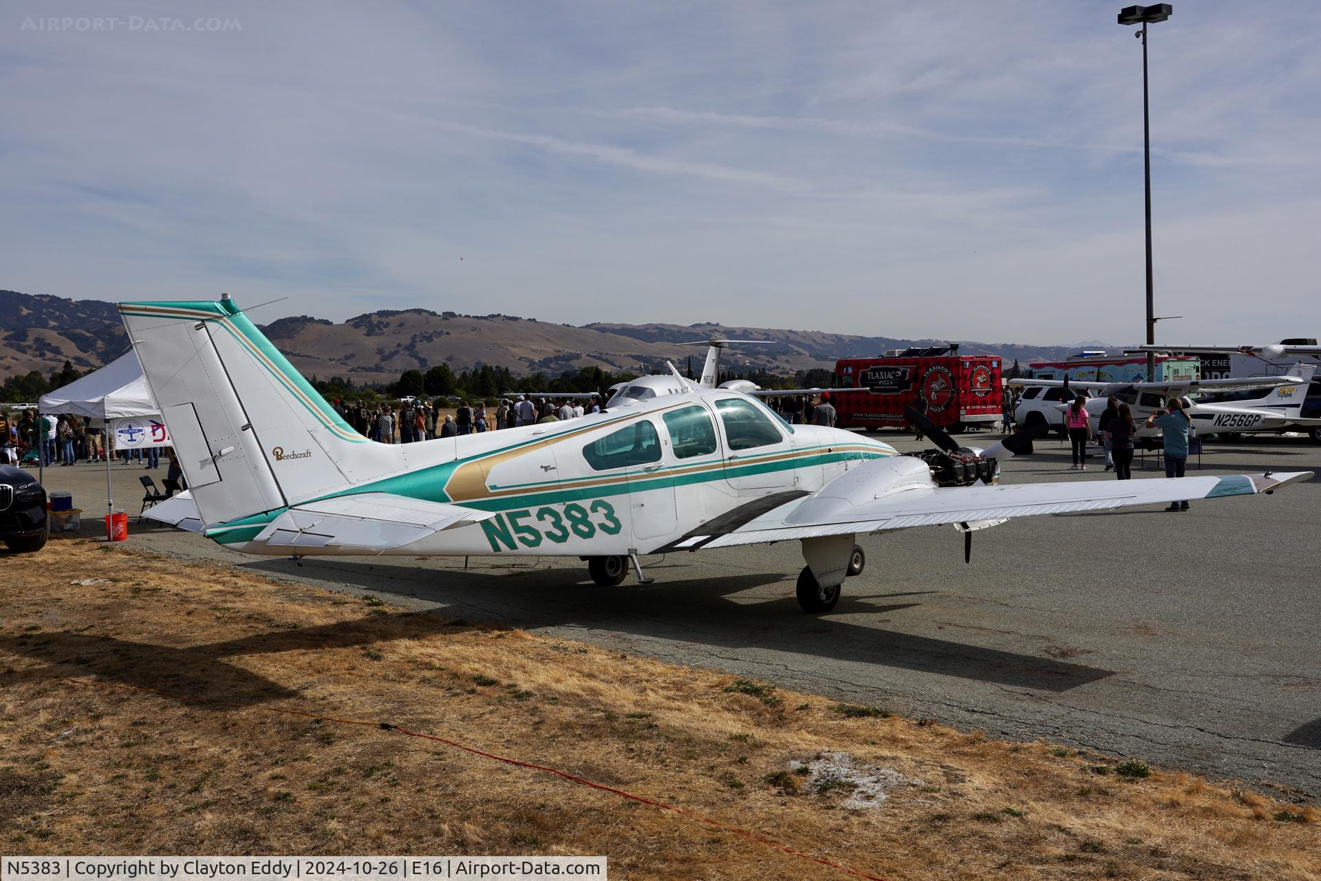 N5383, 1964 Beech 95-B55 (T42A) Baron C/N TC-755, San Martin airport in California 2024.