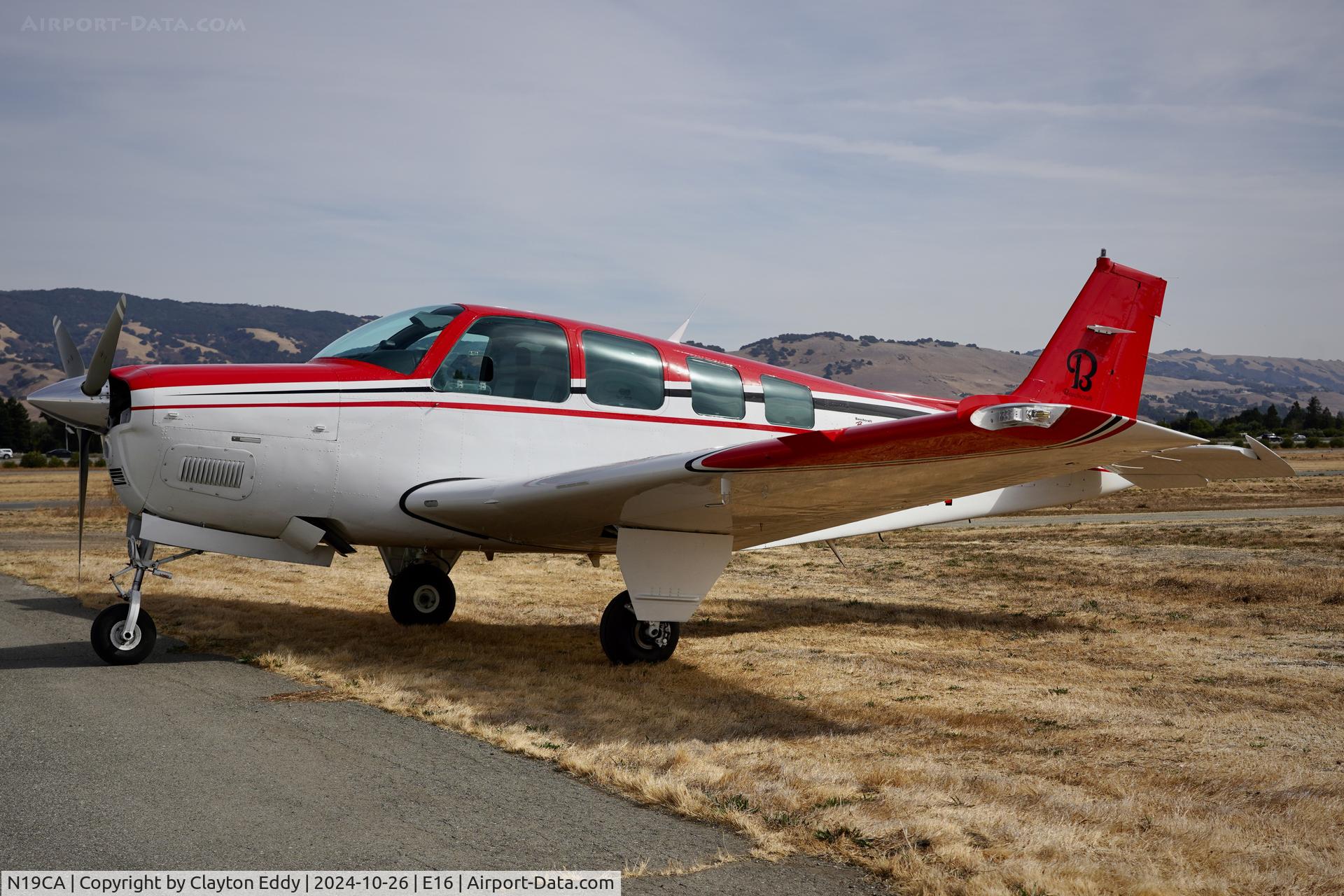 N19CA, 1994 Beechcraft A36 Bonanza C/N E-2877, San Martin airport in California 2024.